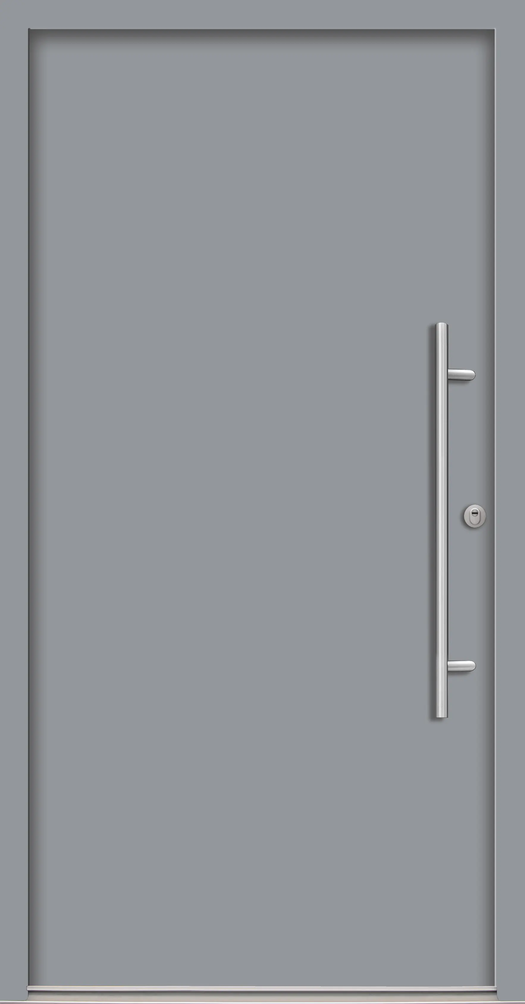 Splendoor Haustür Passivedoor Premium B05 RC2 Grau DIN Rechts 100 x 210 cm