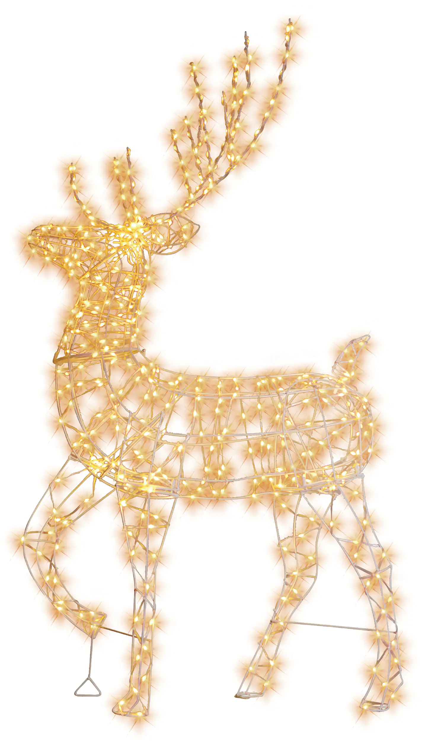 TrendLine LED Metallfigur Hirsch 130 x 68 cm warmweiß Außen mit Timer