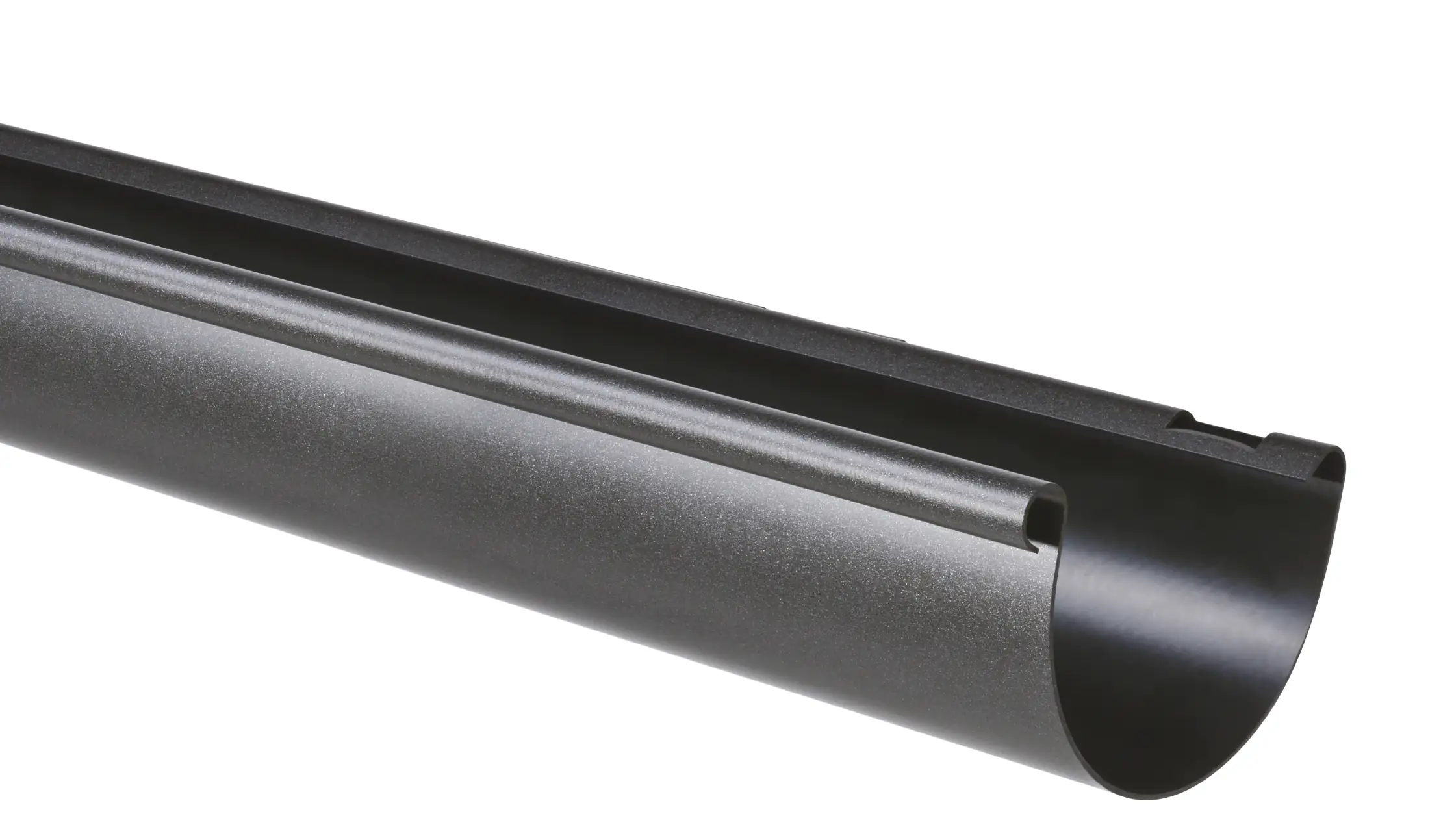 4002644360065 Dachrinne halbrund RG 100, 2 m, Anthrazit-Metallic