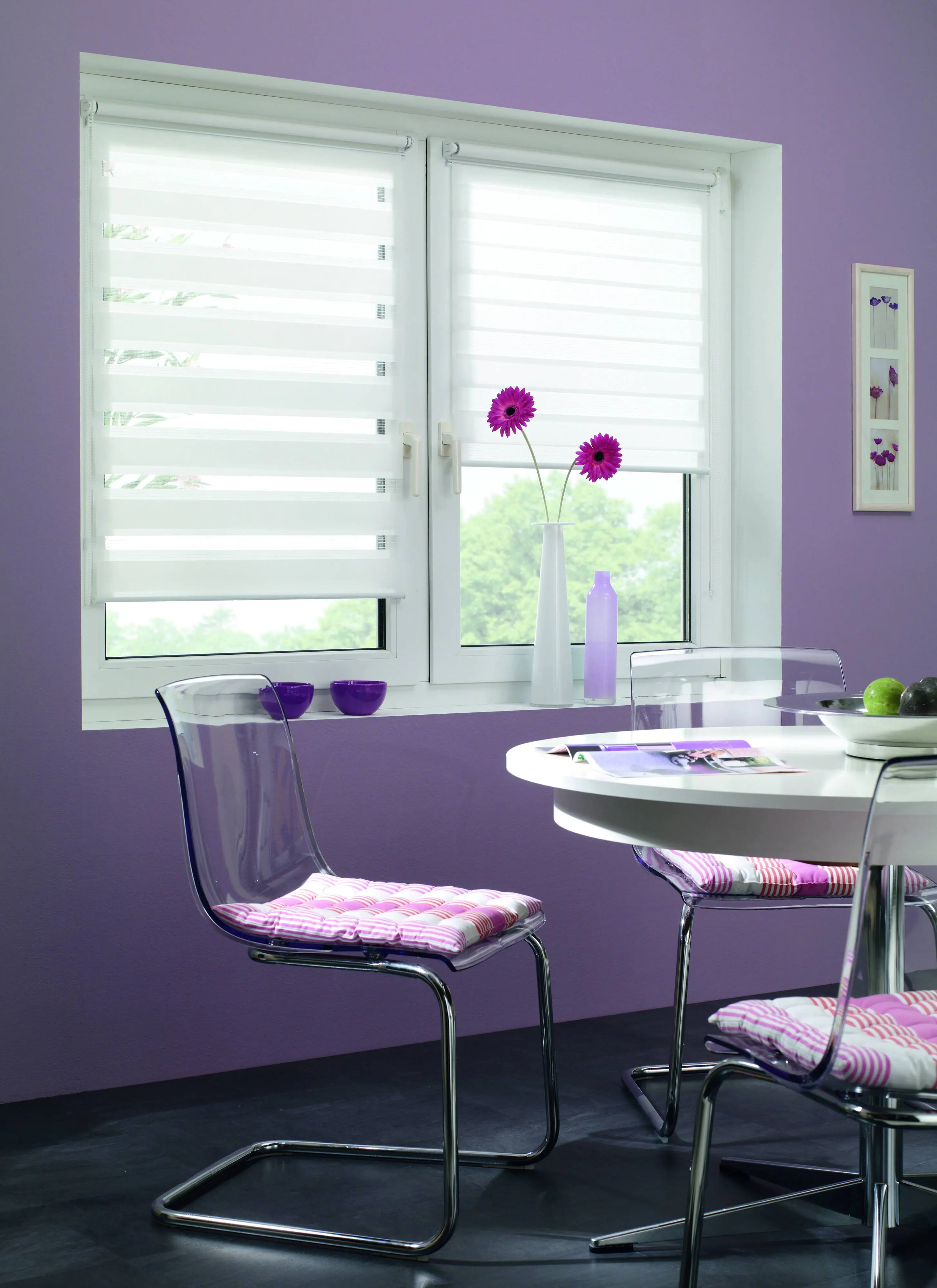 Gardinia Doppelrollo Mini weiß 100 x 150 cm