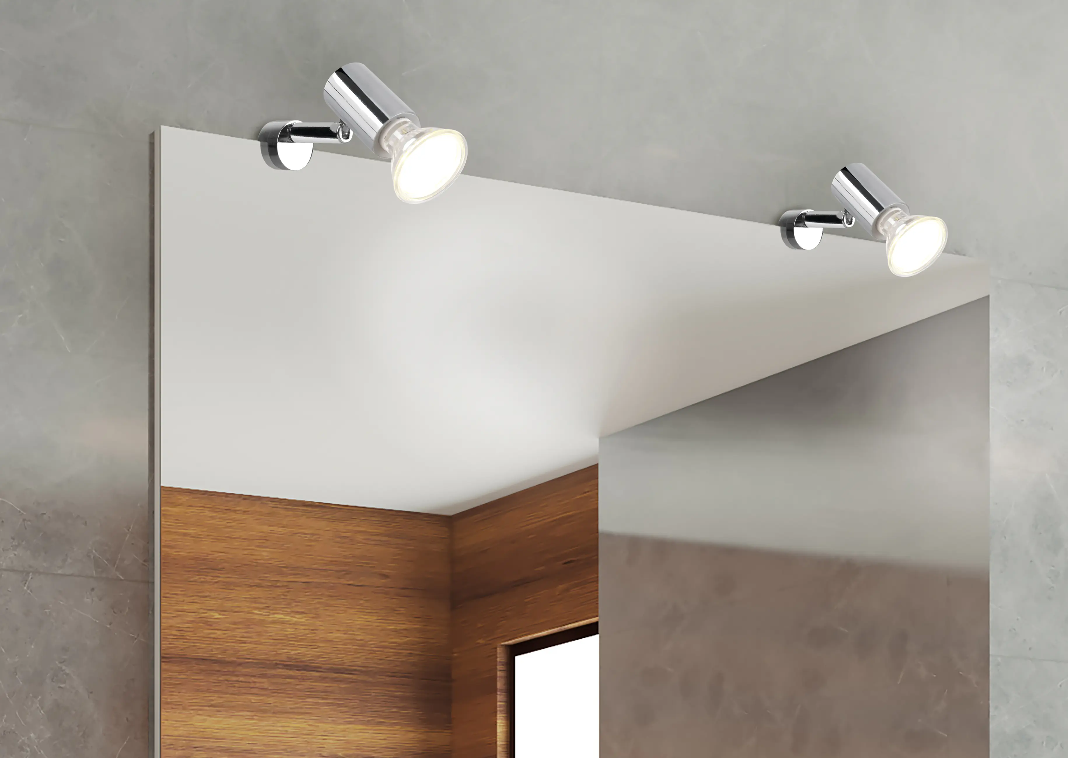 Trio Wandleuchte Lorenzo chrom GU10