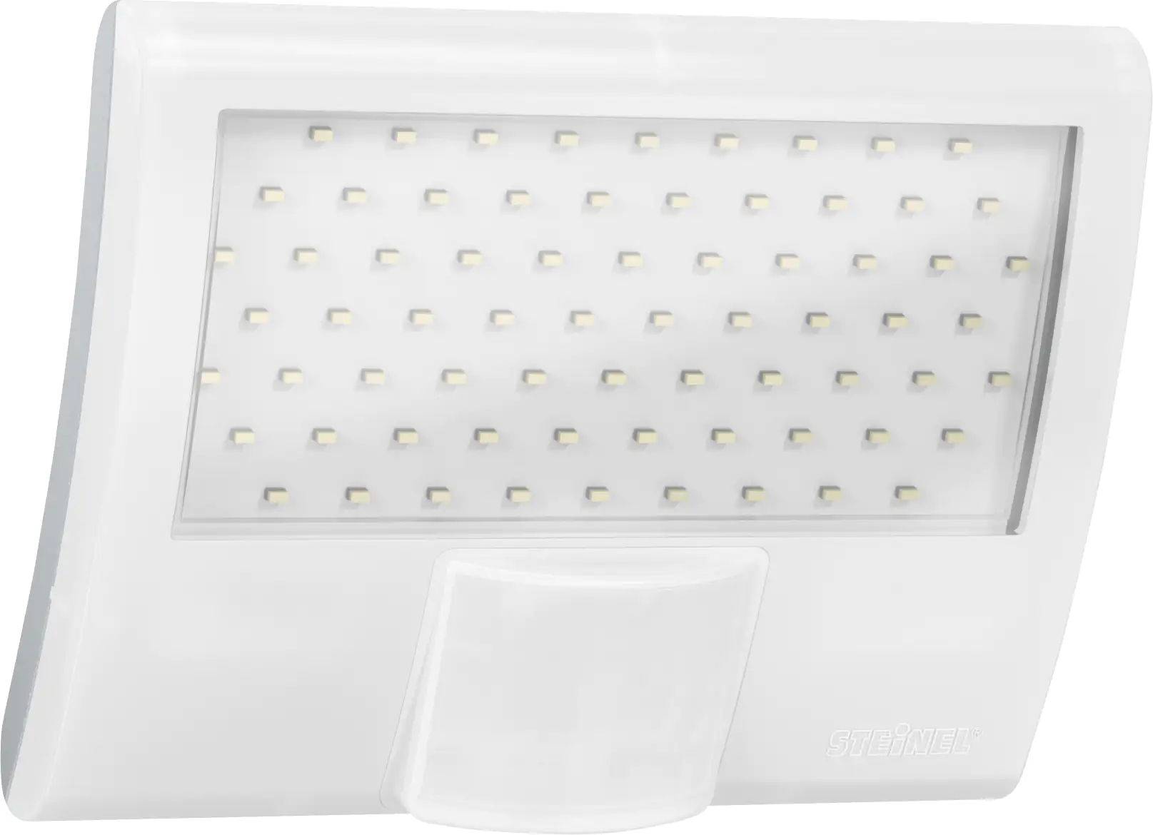 Steinel Strahler XLED Home curved S Weiß mit Bewegungsmelder, Sensor