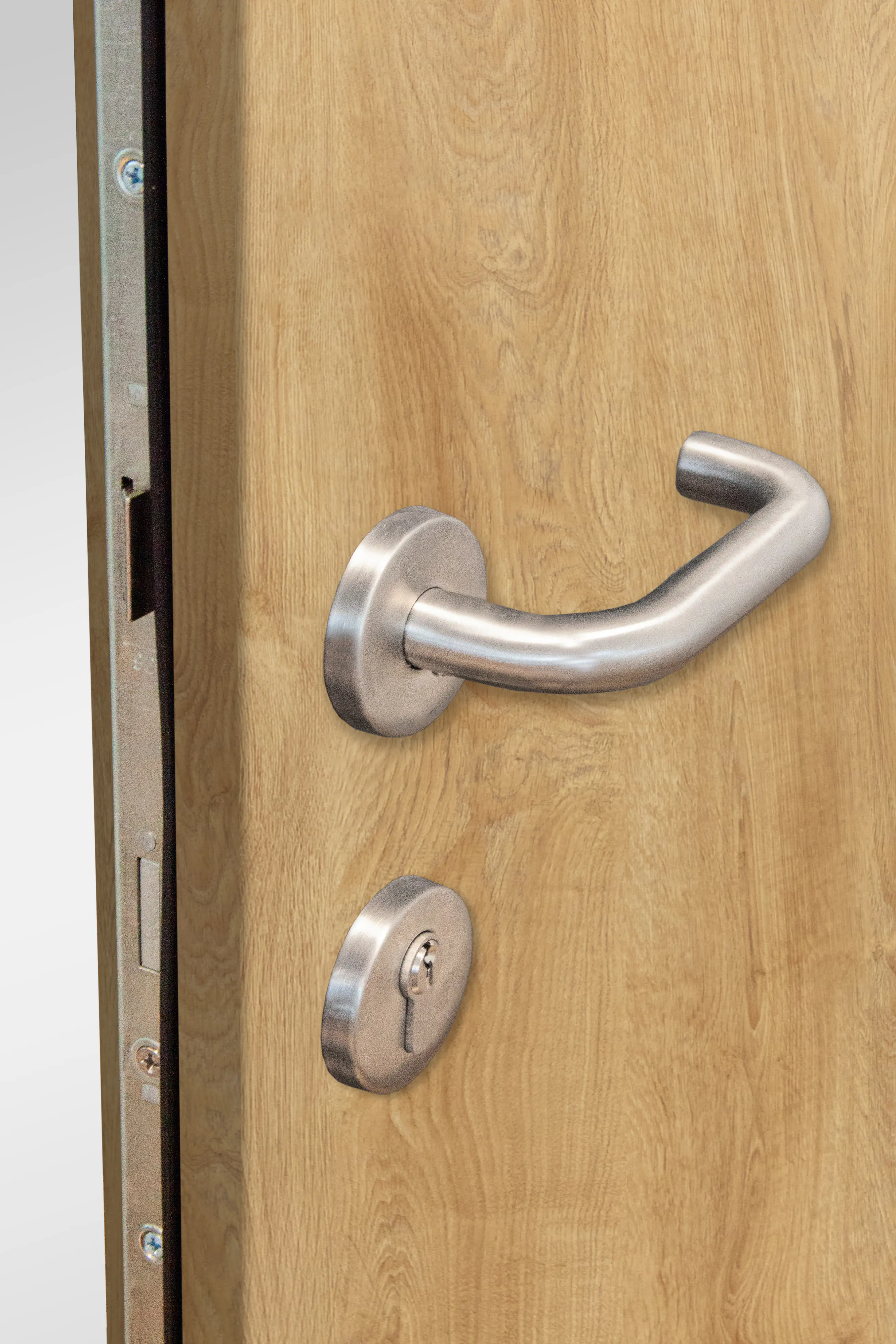 Splendoor Haustür Passivedoor Premium B01 Eiche Natur DIN Links 110 x 210 cm