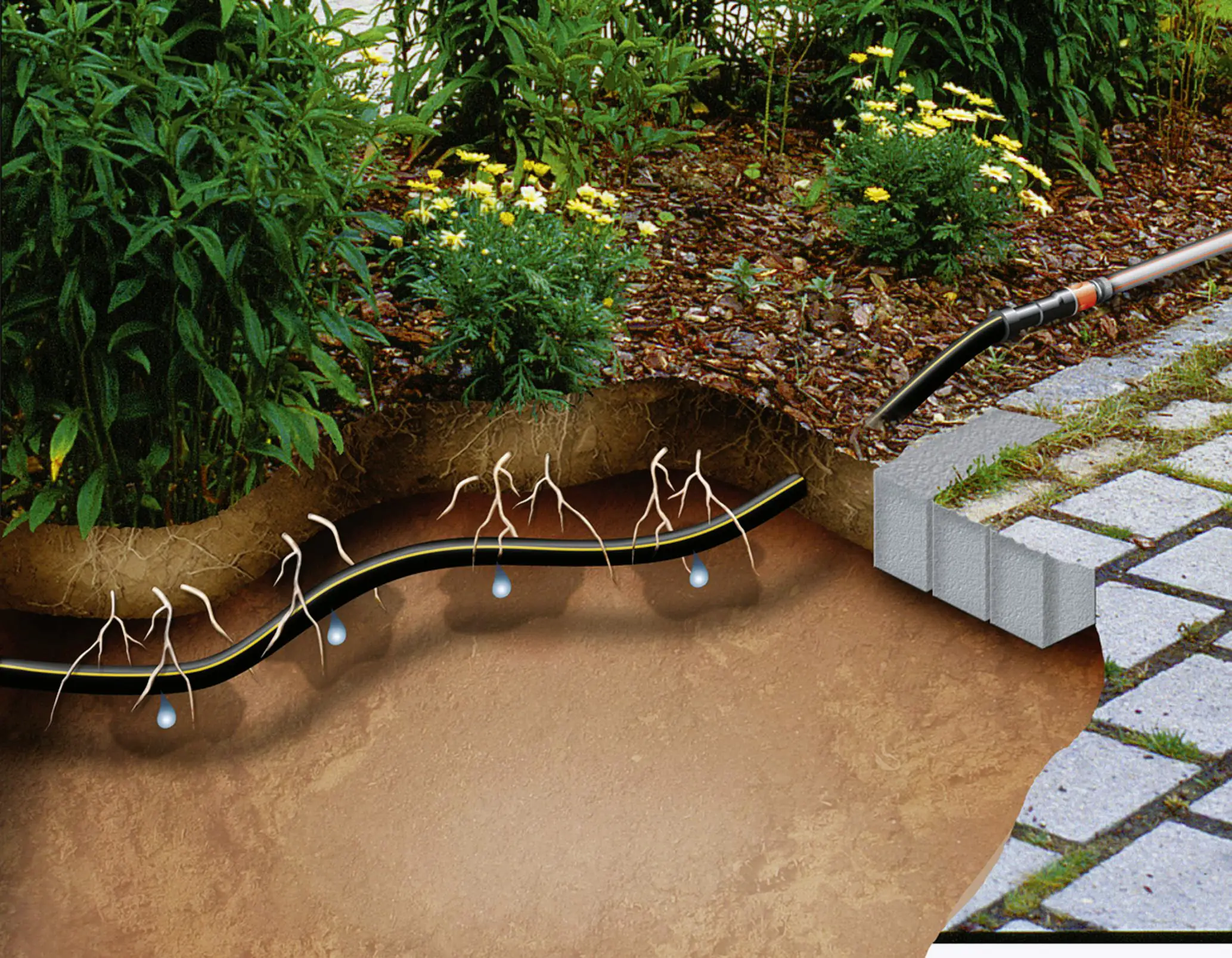 Gardena Tropfrohr 50 m Micro Drip System 13,7 mm