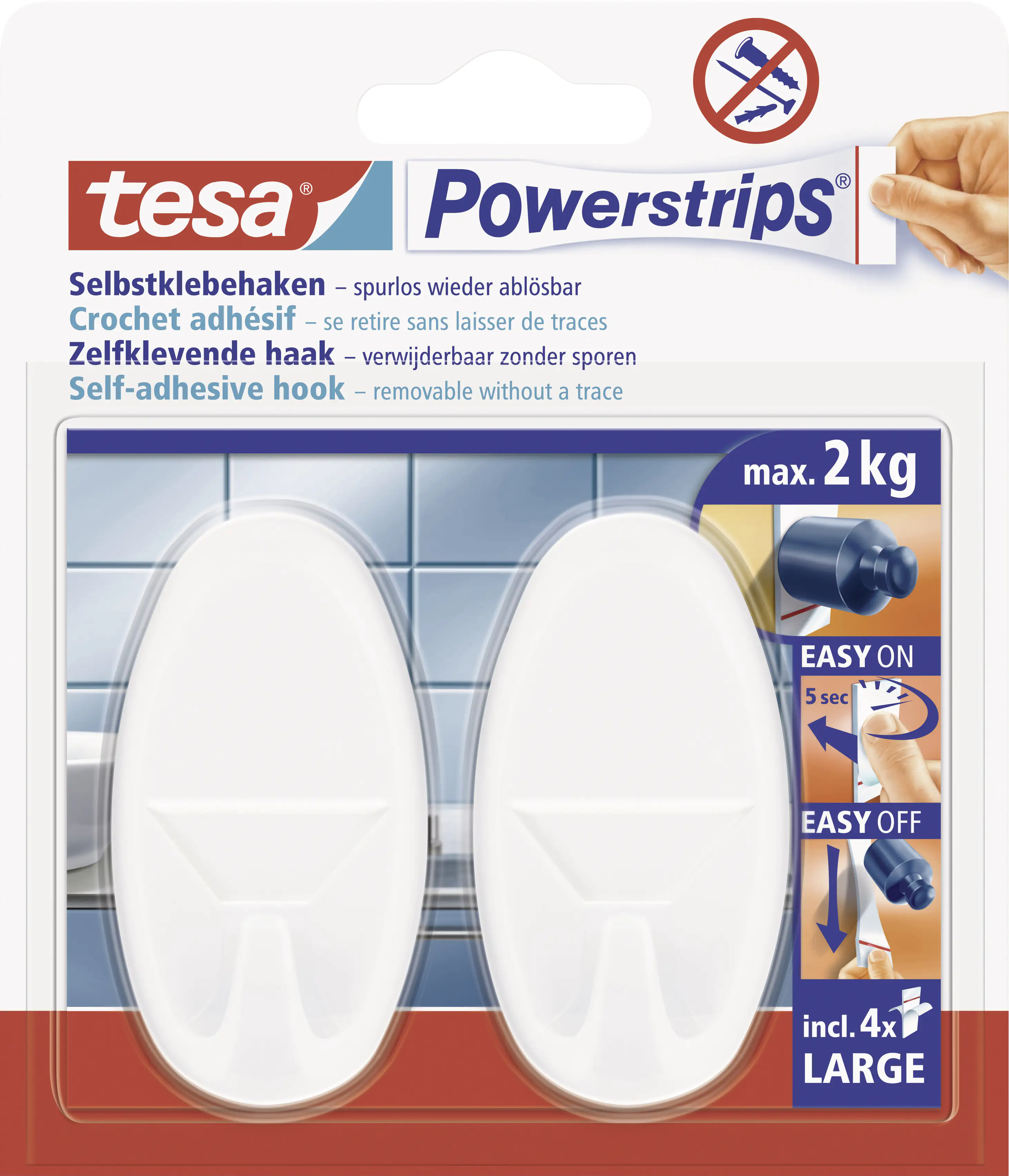 tesa Haken Powerstrip Large oval tesa Haken Powerstrip Large oval