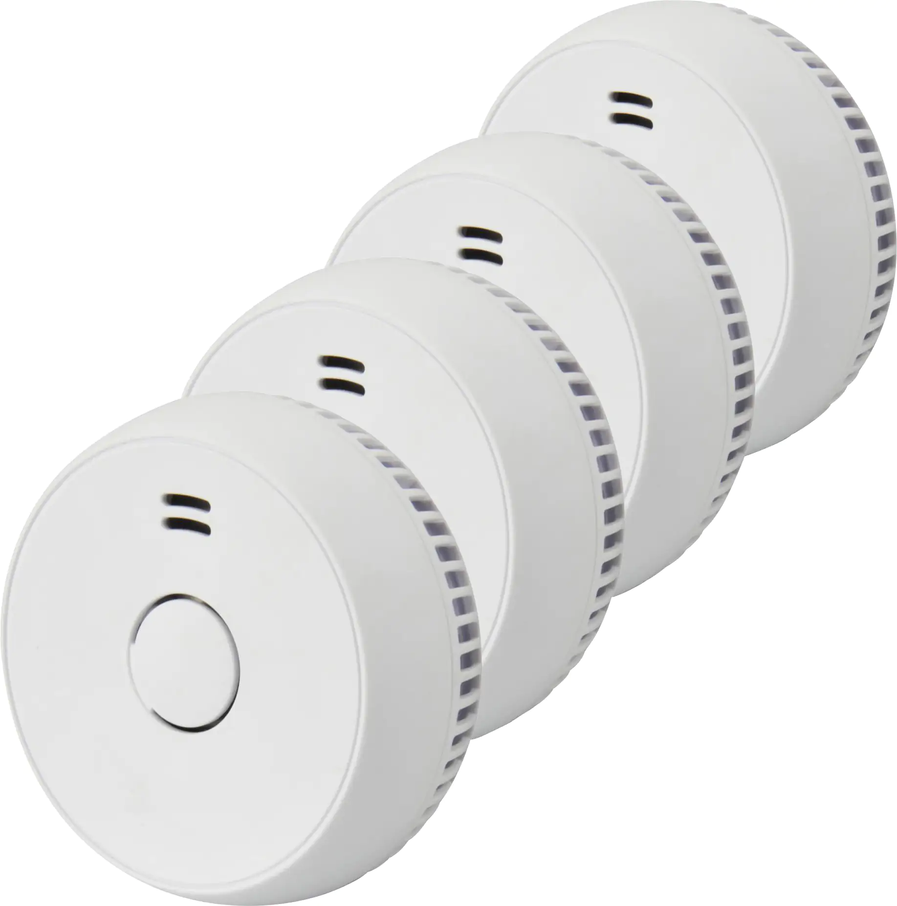 4008153007248 Rauchwarnmelder 4er Pack weiß, 1 Jahr Batterielebensdauer