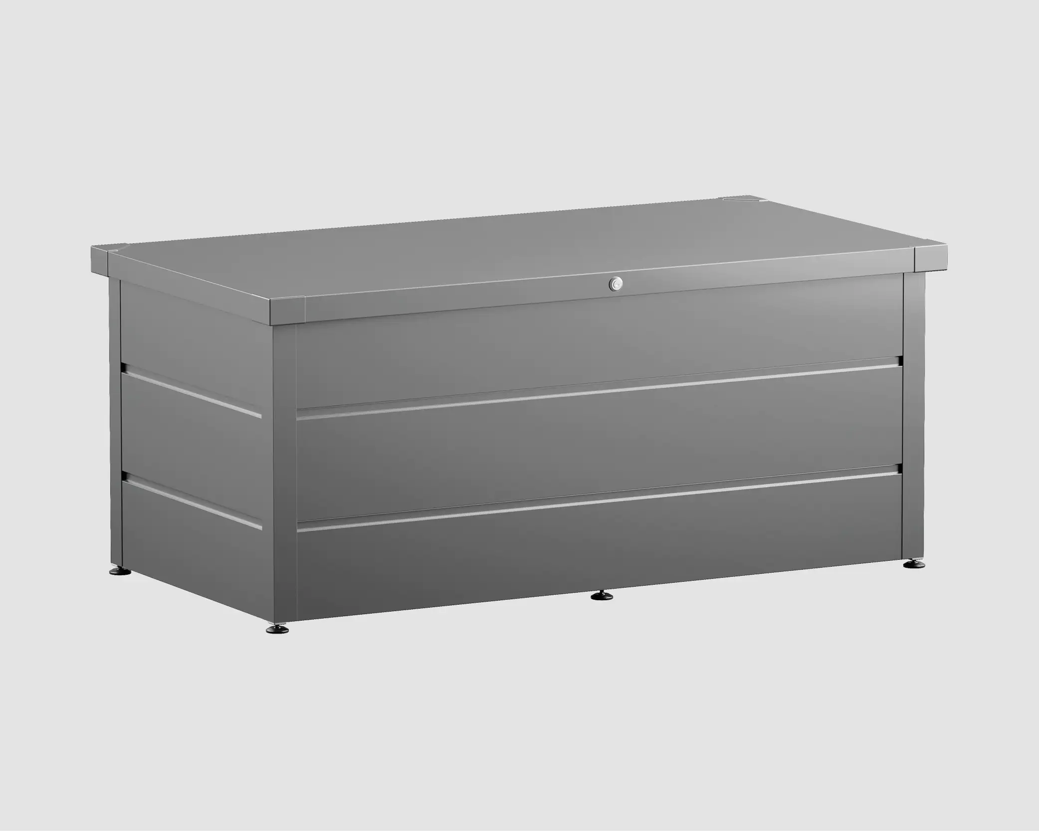 EcoStar Gartenbox Elegant 1620, 166 x 87,4 x 72,6 cm, alugrau EcoStar Gartenbox Elegant 1620, 166 x 87,4 x 72,6 cm, alugrau