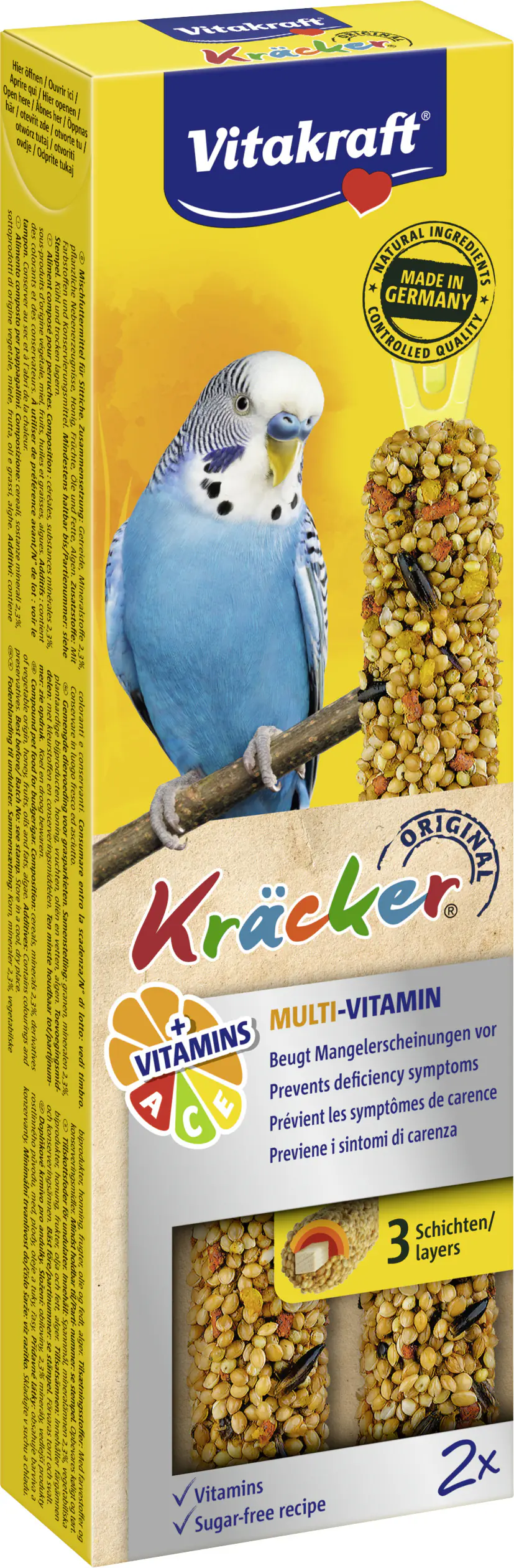 Vitakraft Kräcker® Multi Vitamin 2 Stück / 60 g Vitakraft Kräcker® Multi Vitamin 2 Stück / 60 g