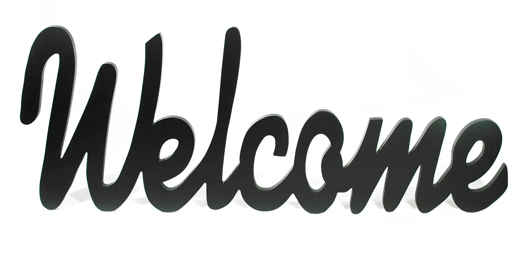 Schriftzug XL Welcome schwarz 76 x 29 cm