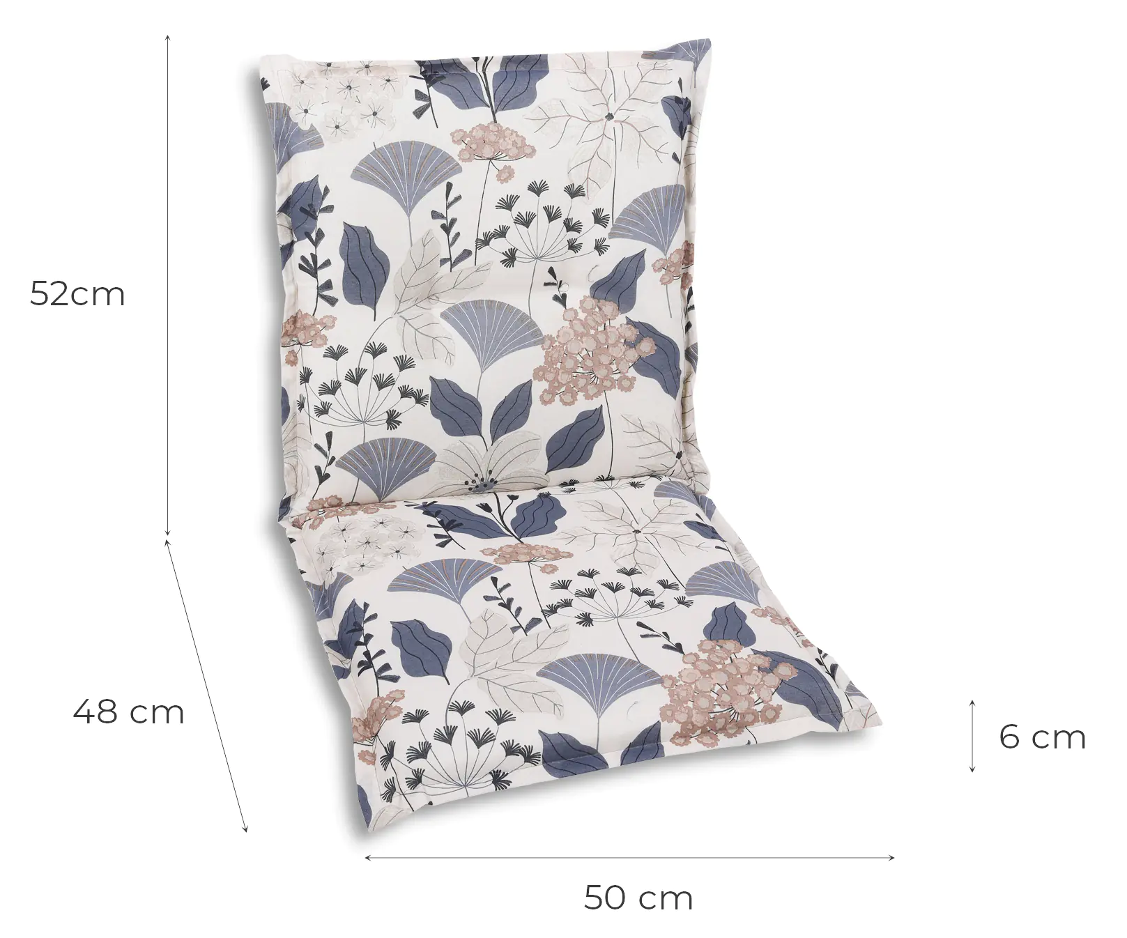 GO-DE Sesselauflage nieder 50 x 100 x 6 cm beige GO-DE Sesselauflage nieder 50 x 100 x 6 cm beige