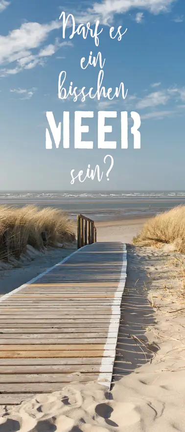 Deco-Canvas Bild - Meer sein 30 x 70 cm