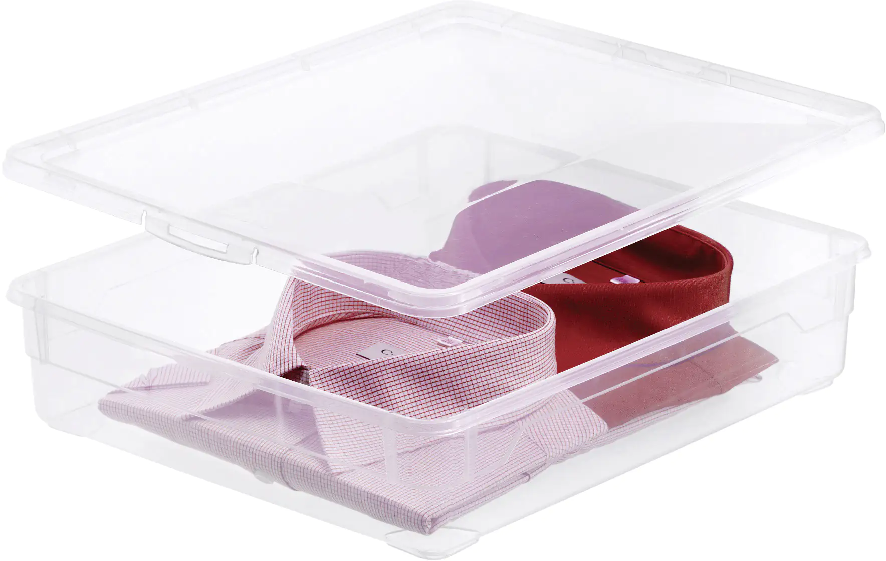 Rotho Aufbewahrungsbox Clear Shirt 9 L 40 x 33,5 x 8,5 cm (L x B x H) Rotho Aufbewahrungsbox Clear Shirt 9 L 40 x 33,5 x 8,5 cm (L x B x H)