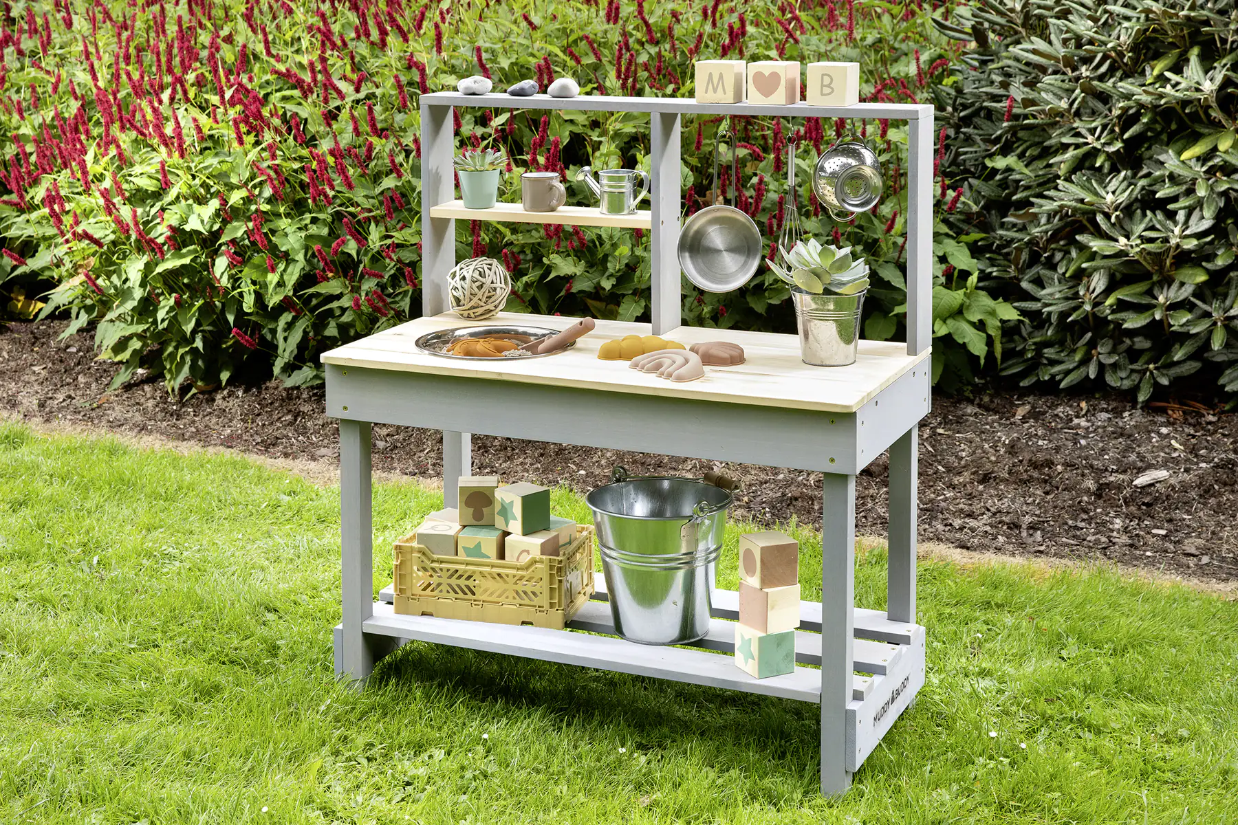 4047895800229_2613808 Muddy Buddy Matschküche Mud Starter 80 x 40 x 90 cm