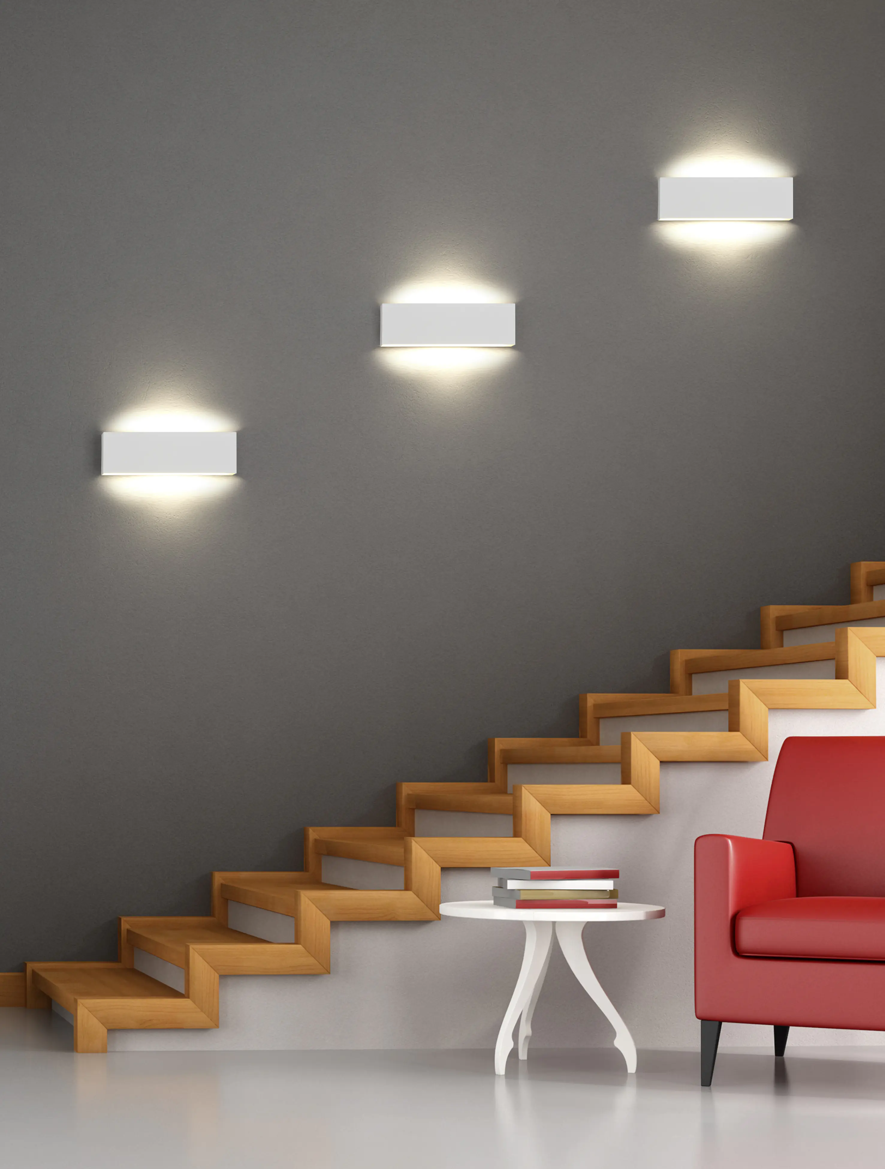 Trio LED Wandleuchte CONCHA weiß matt Trio LED Wandleuchte CONCHA weiß matt