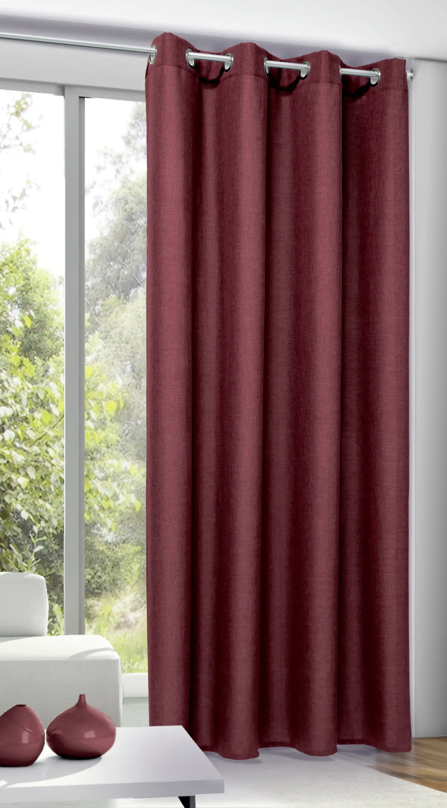 Neusser Collection Ösenschal Franz rot, 245 x 135 cm