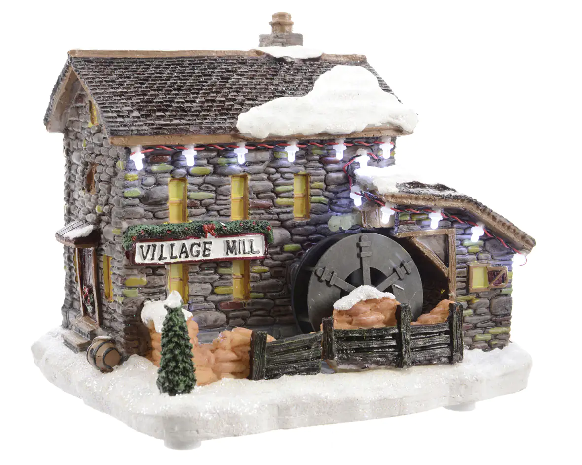 Kaemingk LED Wassermühle 15,5 x 22 x 17 cm