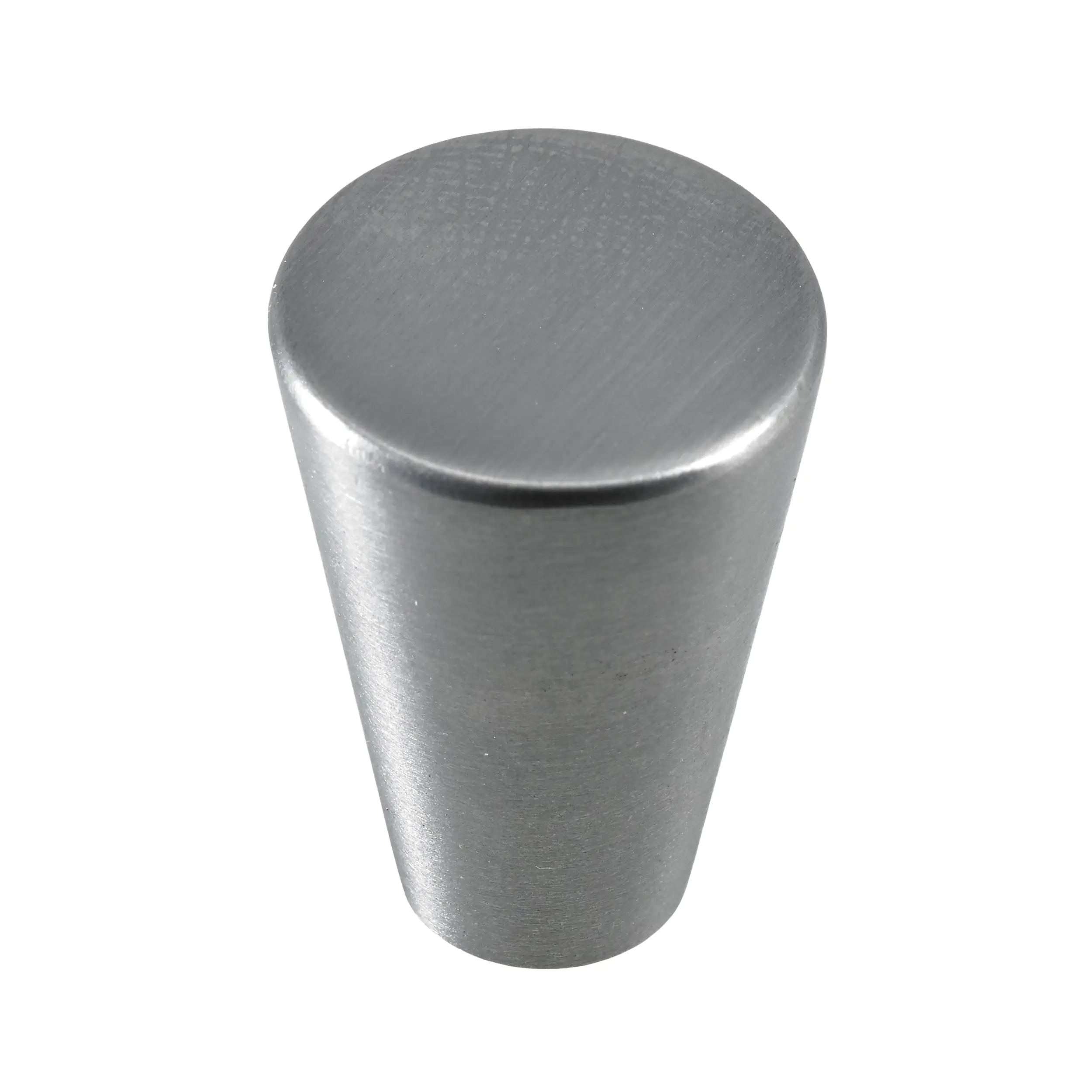 Hettich Möbelknopf Zinkdruckguss Edelstahl-Optik Ø 20,0 mm - 1 Stück