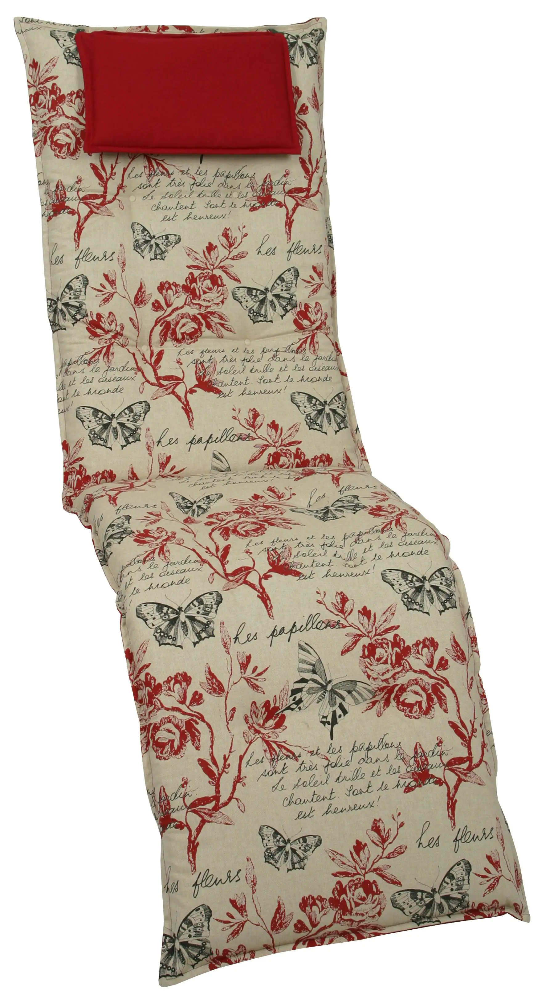 GO-DE Relax-Auflage 170 x 50 x 8 cm, grün, beige