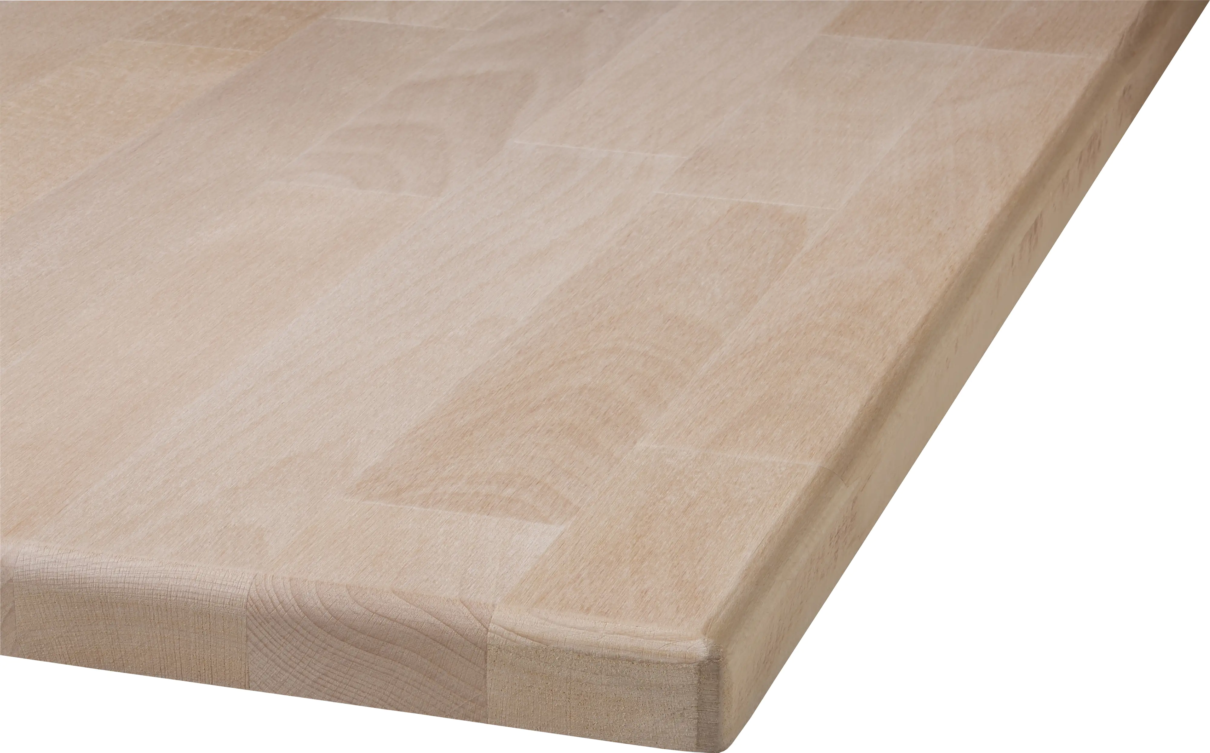 Tischplatte Buche massiv Oberfläche geschliffen 120 x 60 cm 27 mm