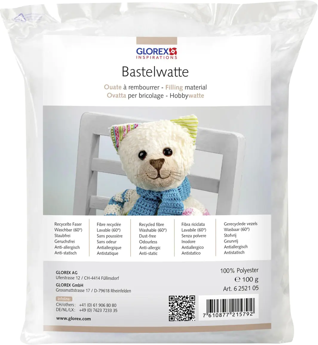 Hobby Time Bastelwatte weiß 100 g Hobby Time Bastelwatte weiß 100 g