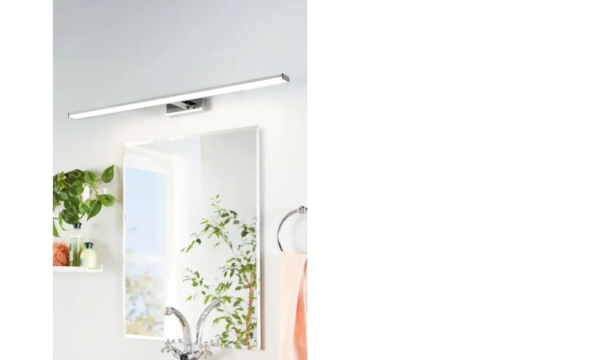 Eglo LED Spiegelleuchte Pandella 1 chrom-silber 120 x 4 cm neutralweiß Eglo LED Spiegelleuchte Pandella 1 chrom-silber 120 x 4 cm neutralweiß