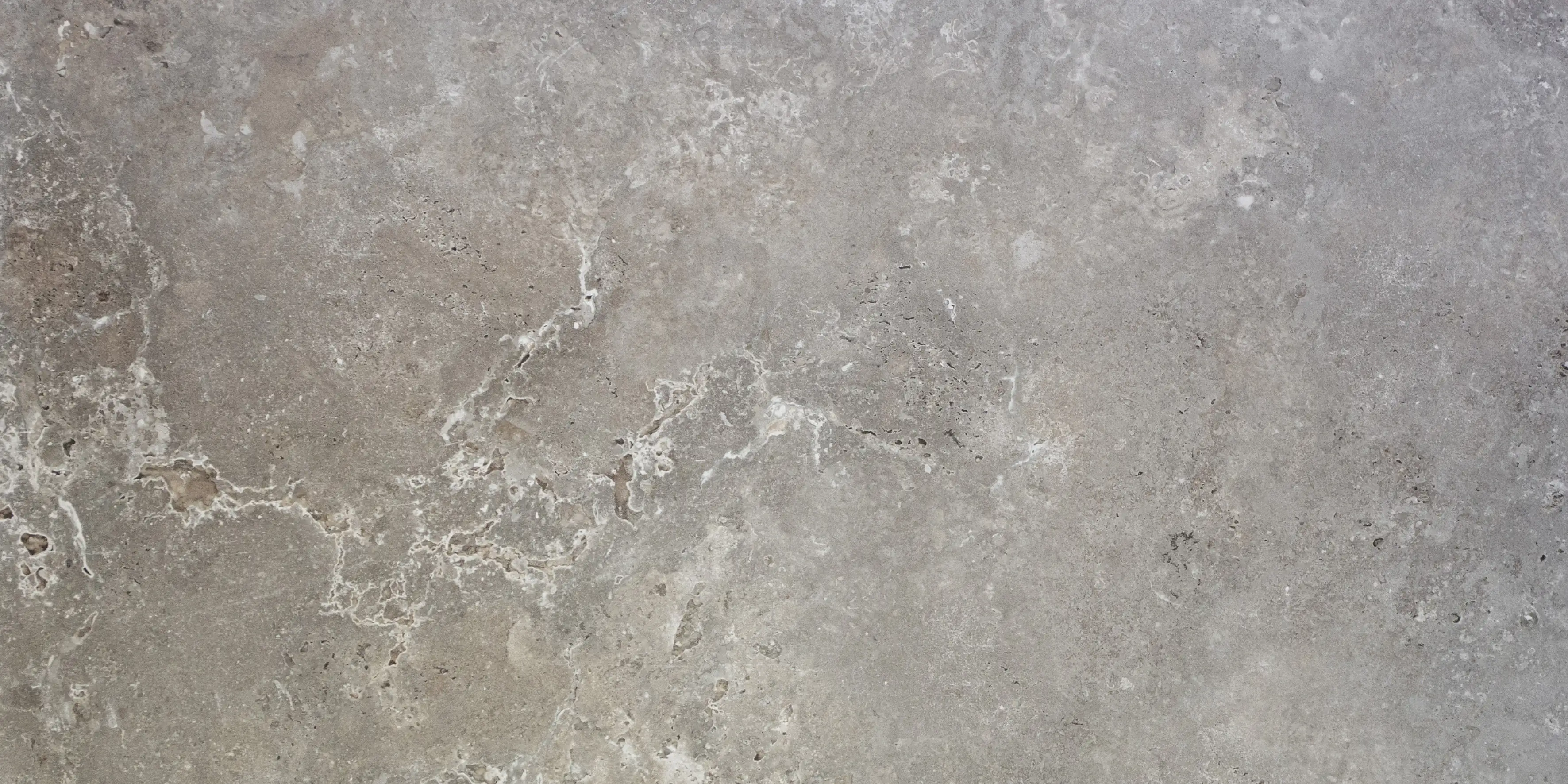 Bodenfliese Feinsteinzeug Travertino teilpoliert rektifiziert 60 x 120 cm gris Bodenfliese Feinsteinzeug Travertino teilpoliert rektifiziert 60 x 120 cm gris