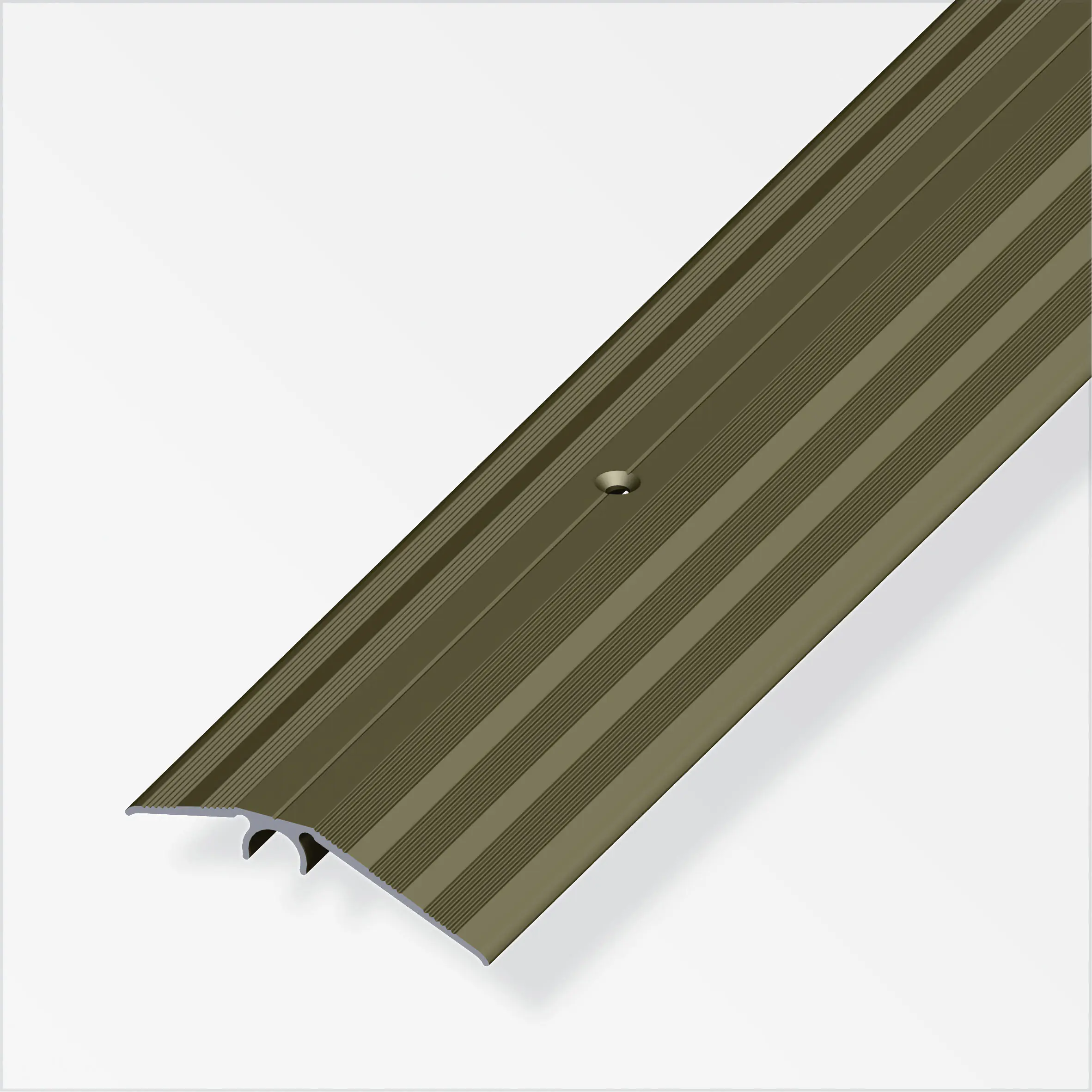 alfer Niveauausgleichs-Profil 1 m, 56 mm Aluminium eloxiert bronze