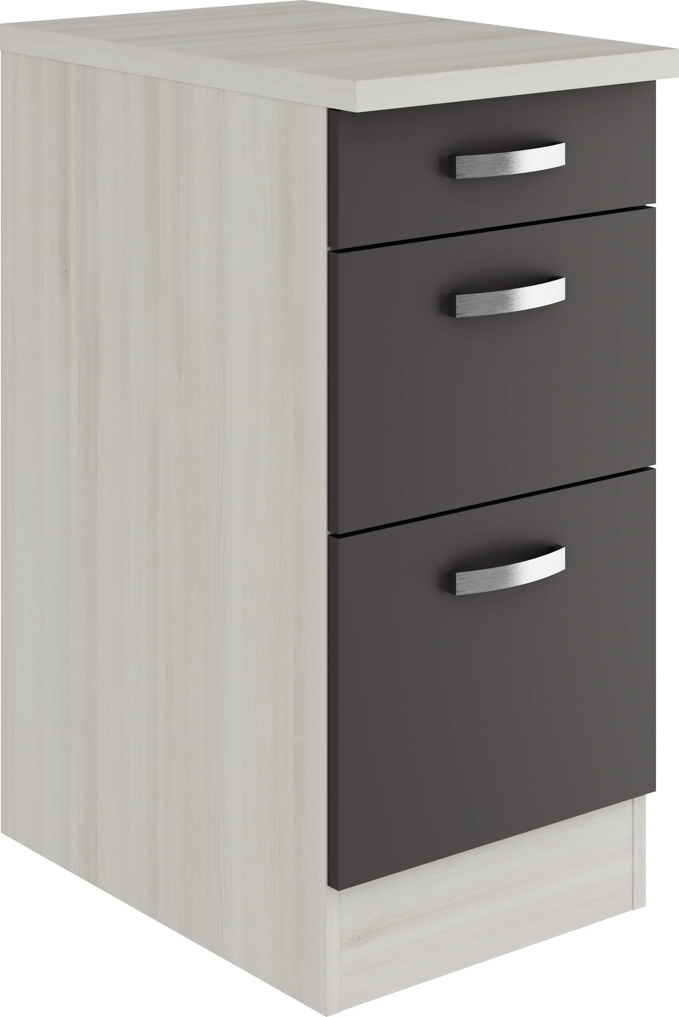 Optifit Unterschrank Faro 220 anthrazit/akazie 40 cm