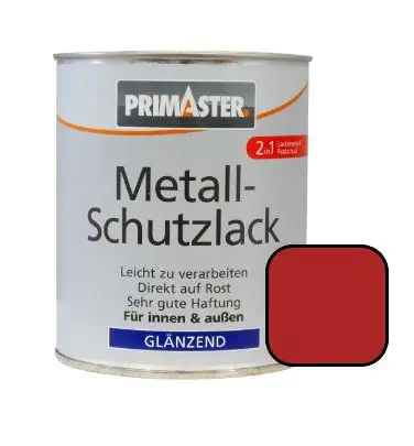 Primaster Metall-Schutzlack RAL 3000 750 ml feuerrot hochglänzend