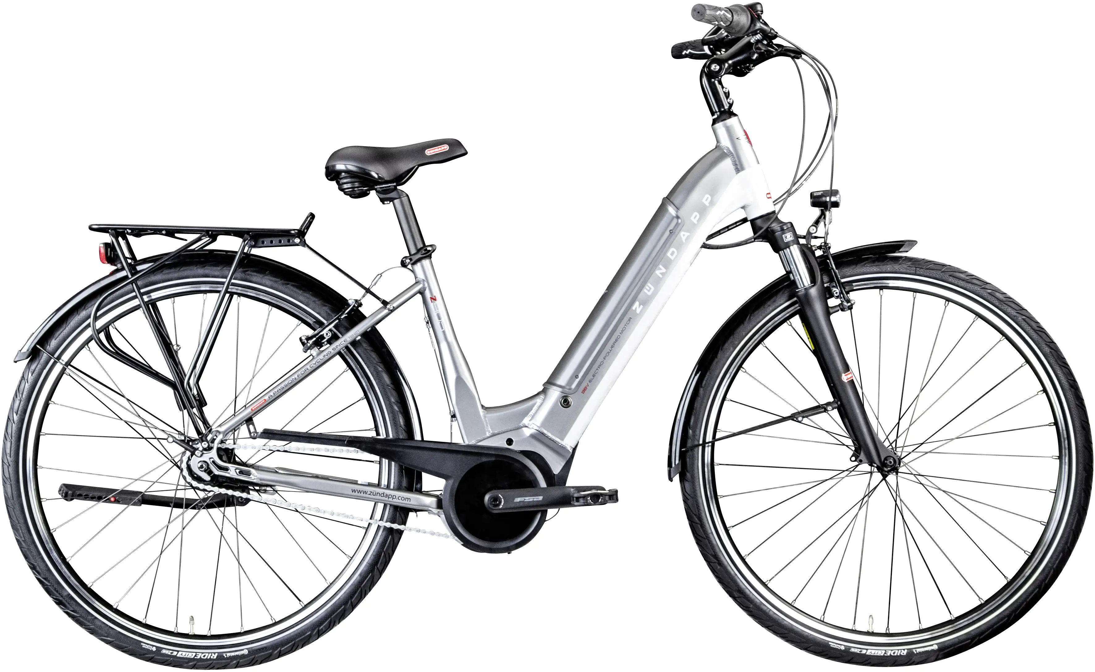 Zündapp E-Bike City Z905 28 Zoll 7-Gang 400 Wh grau weiß