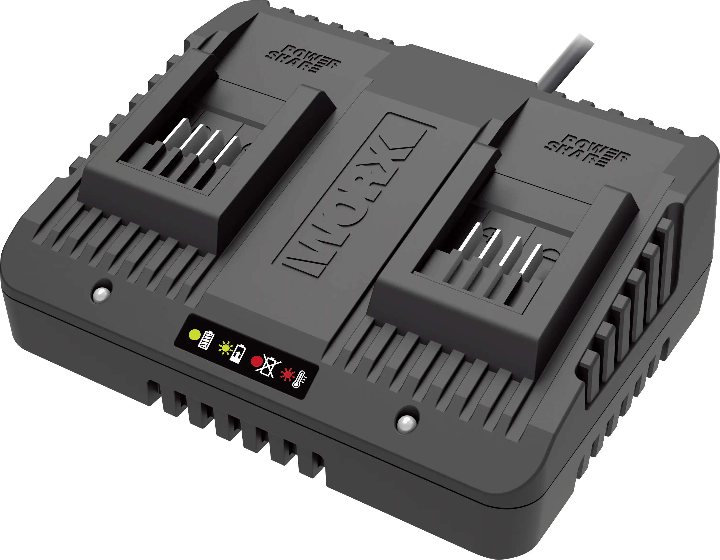 Worx Dual-Akku-Ladegerät 20 V Li-Ion WA3772 für alle Worx Akkus 20 V