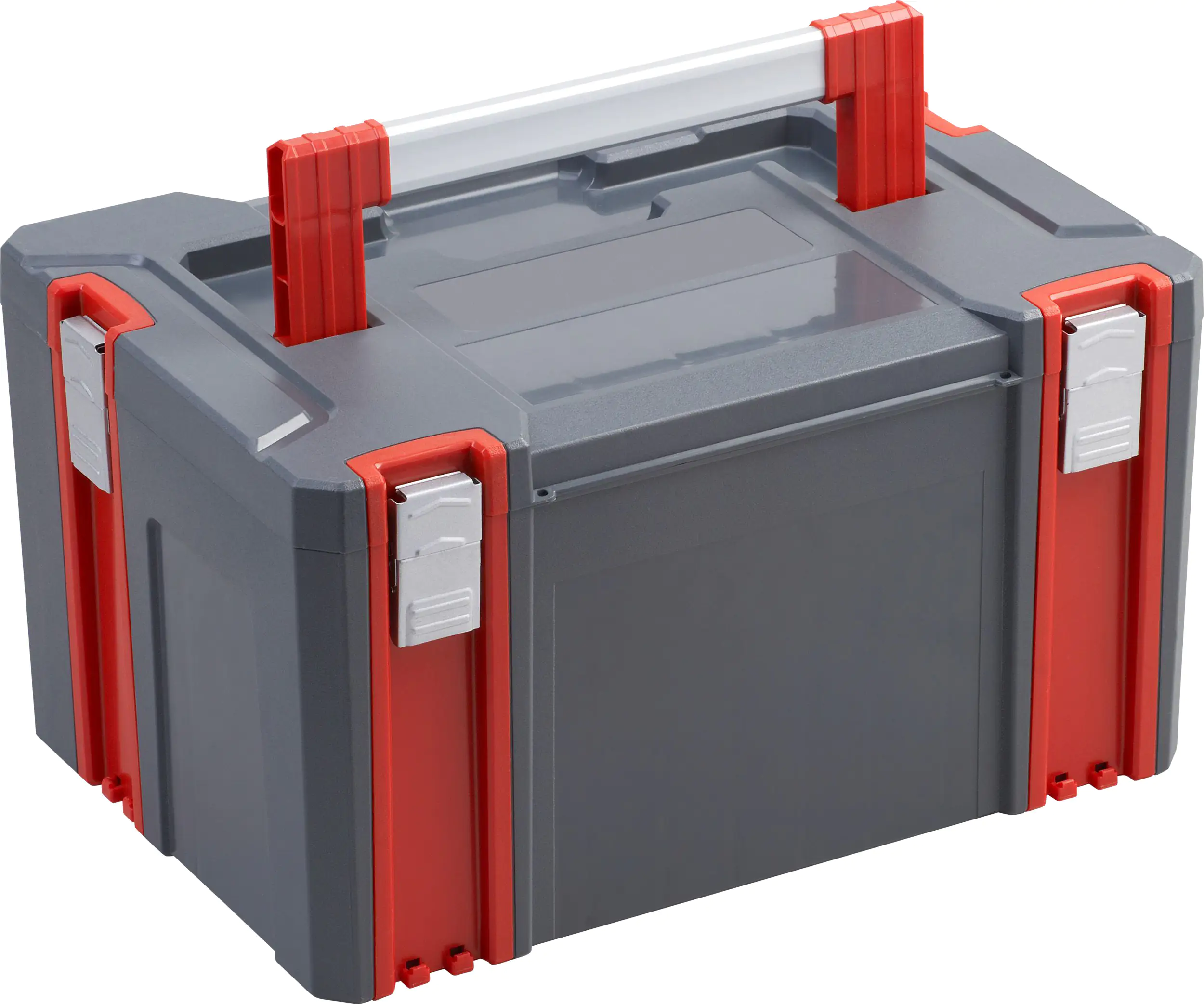 Primaster Systembox 44 x 31 x 25 cm unbestückt grau-rot Primaster Systembox 44 x 31 x 25 cm unbestückt grau-rot