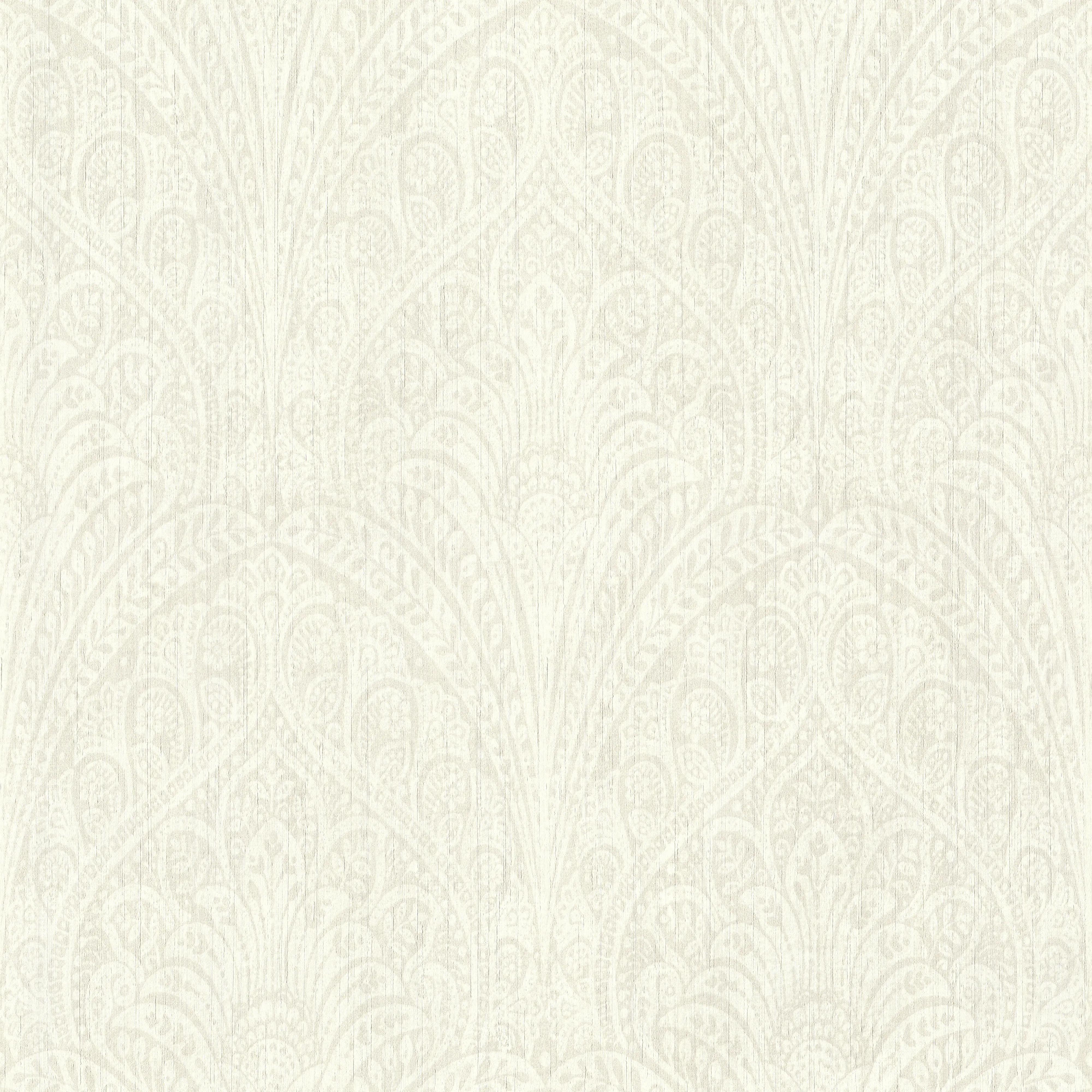 Rasch Vliestapete 746310 Weiß-Cremeweiß Muster & Motive 10,05 m x 0,53 m