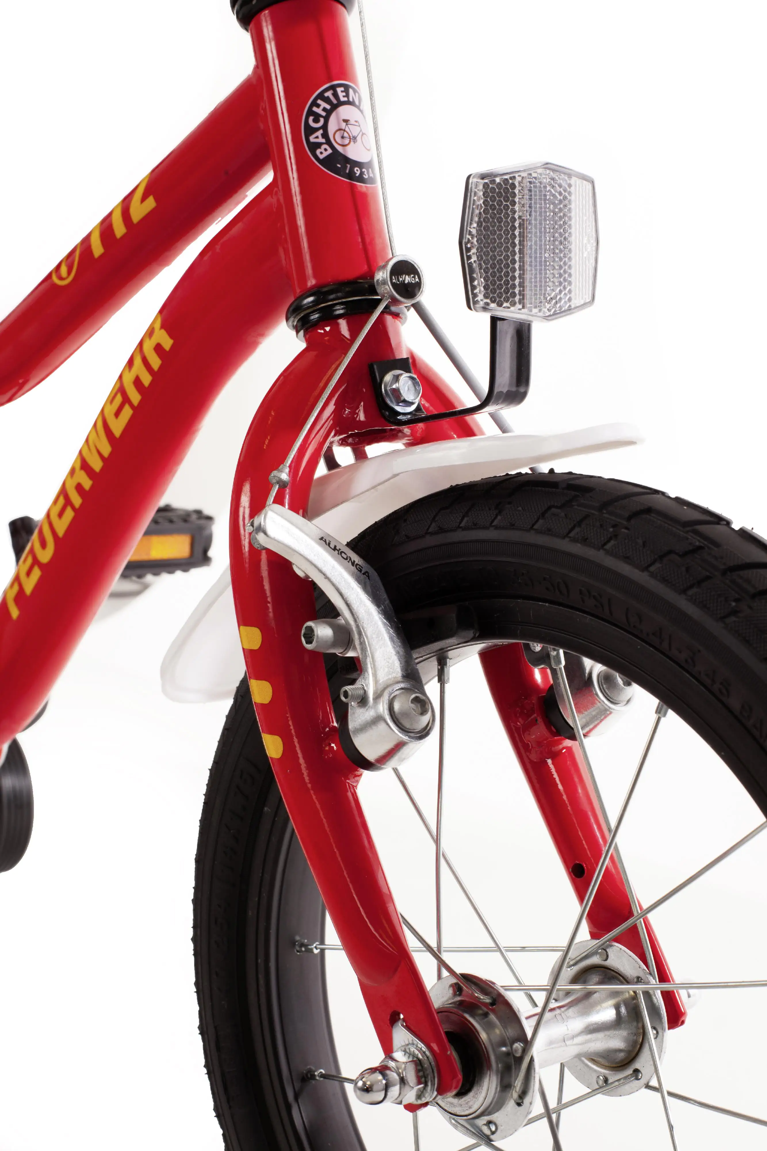 Bachtenkirch Kinderfahrrad Feuerwehr Kuma 18 Zoll rot weiß