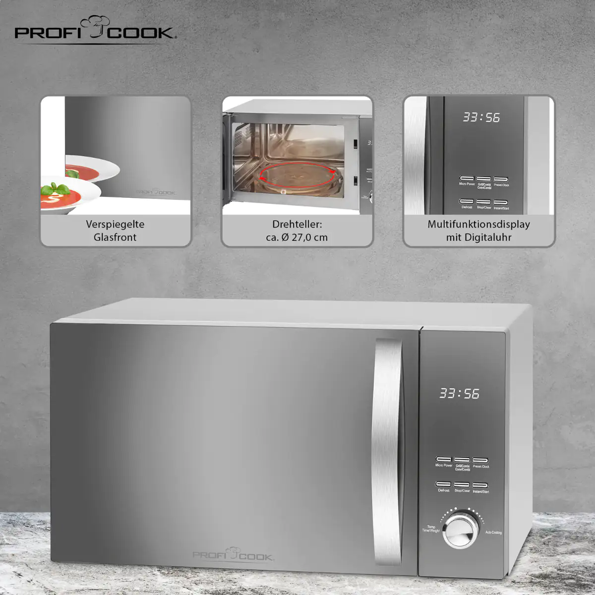Proficook Mikrowelle PC-MW 1176 H