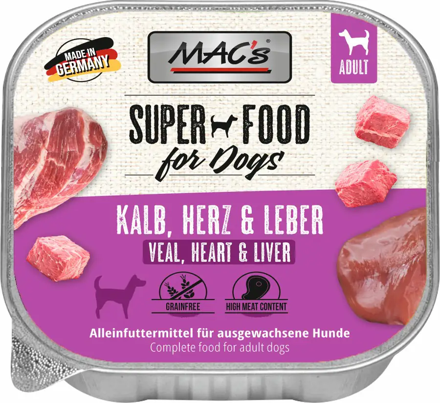 Macs Dog Kalb & Herz & Leber 150 g