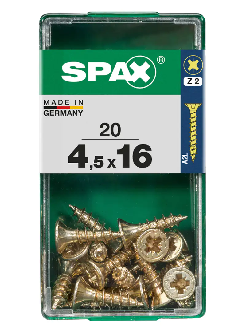 Spax Universalschrauben 4.5 x 16 mm PZ 2 - 20 Stk.