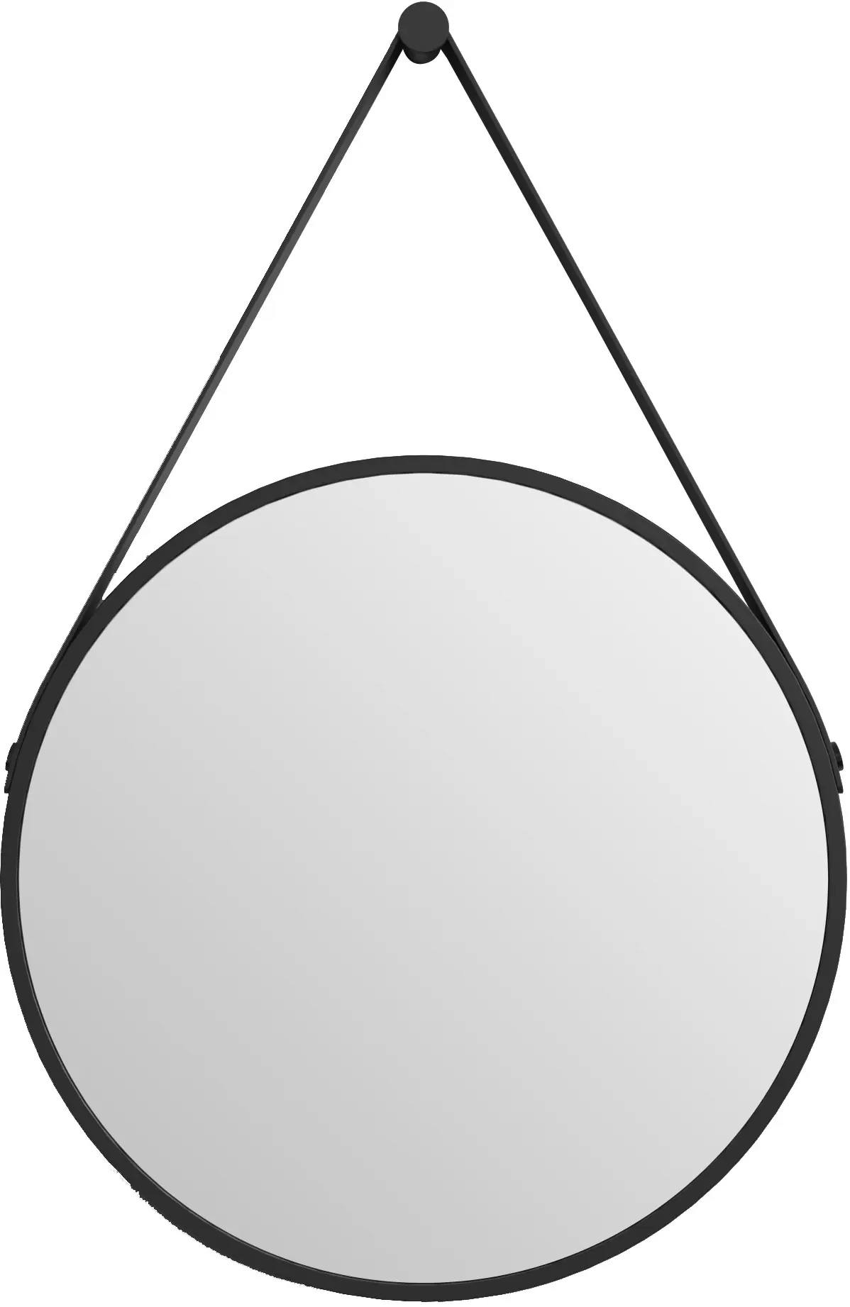 DSK LED Lichtspiegel Silver Barbier Ø50 cm, schwarz