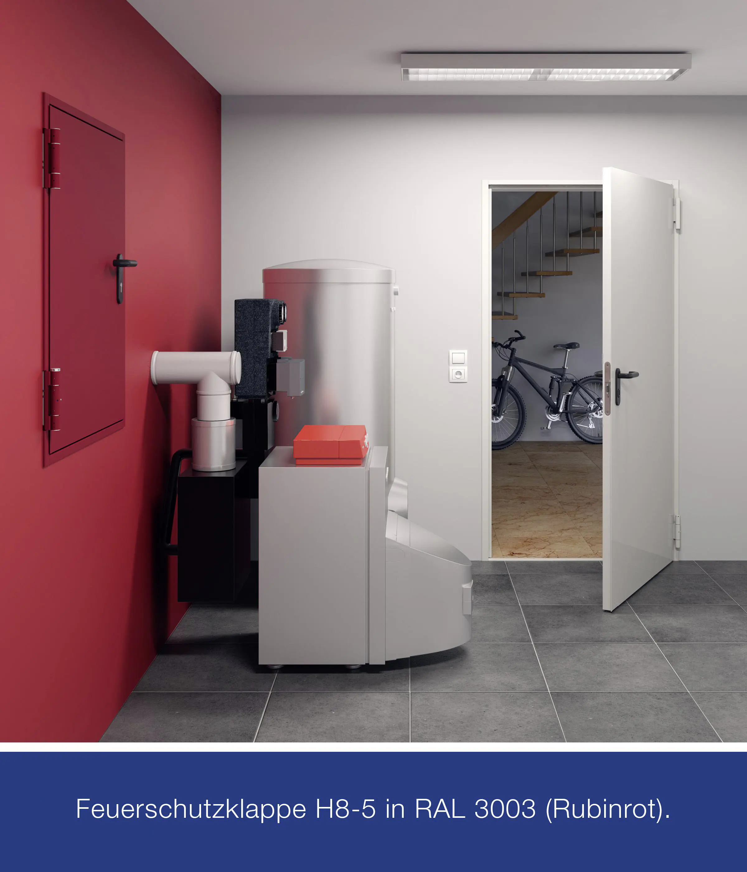 Hörmann Brandschutzklappe T30-H8-5 verzinkt 87,5 x 87,5 cm Links/Rechts Hörmann Brandschutzklappe T30-H8-5 verzinkt 87,5 x 87,5 cm Links/Rechts