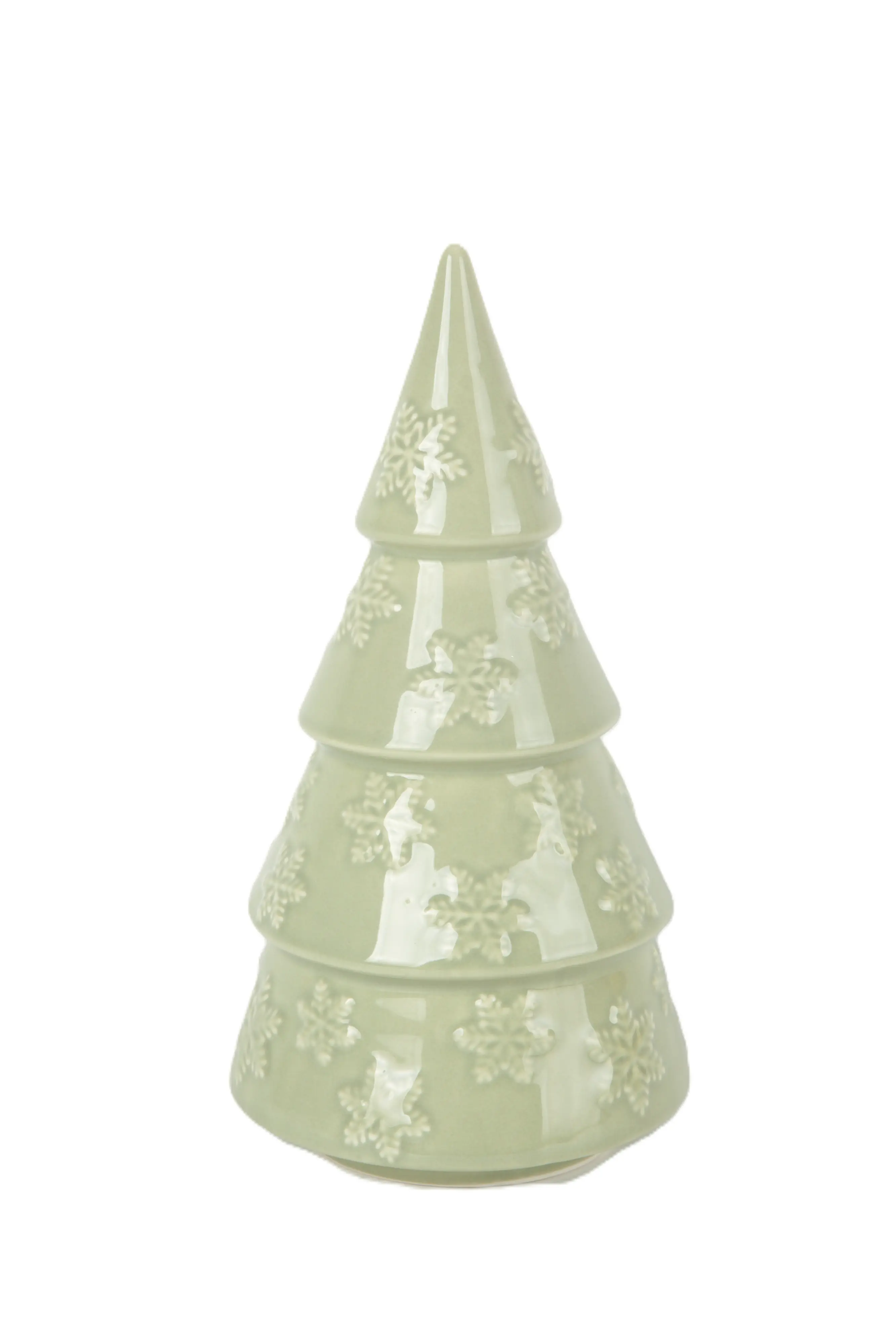 TrendLine Deko Tannenbaum Keramik Ø 13 x 26 cm grün