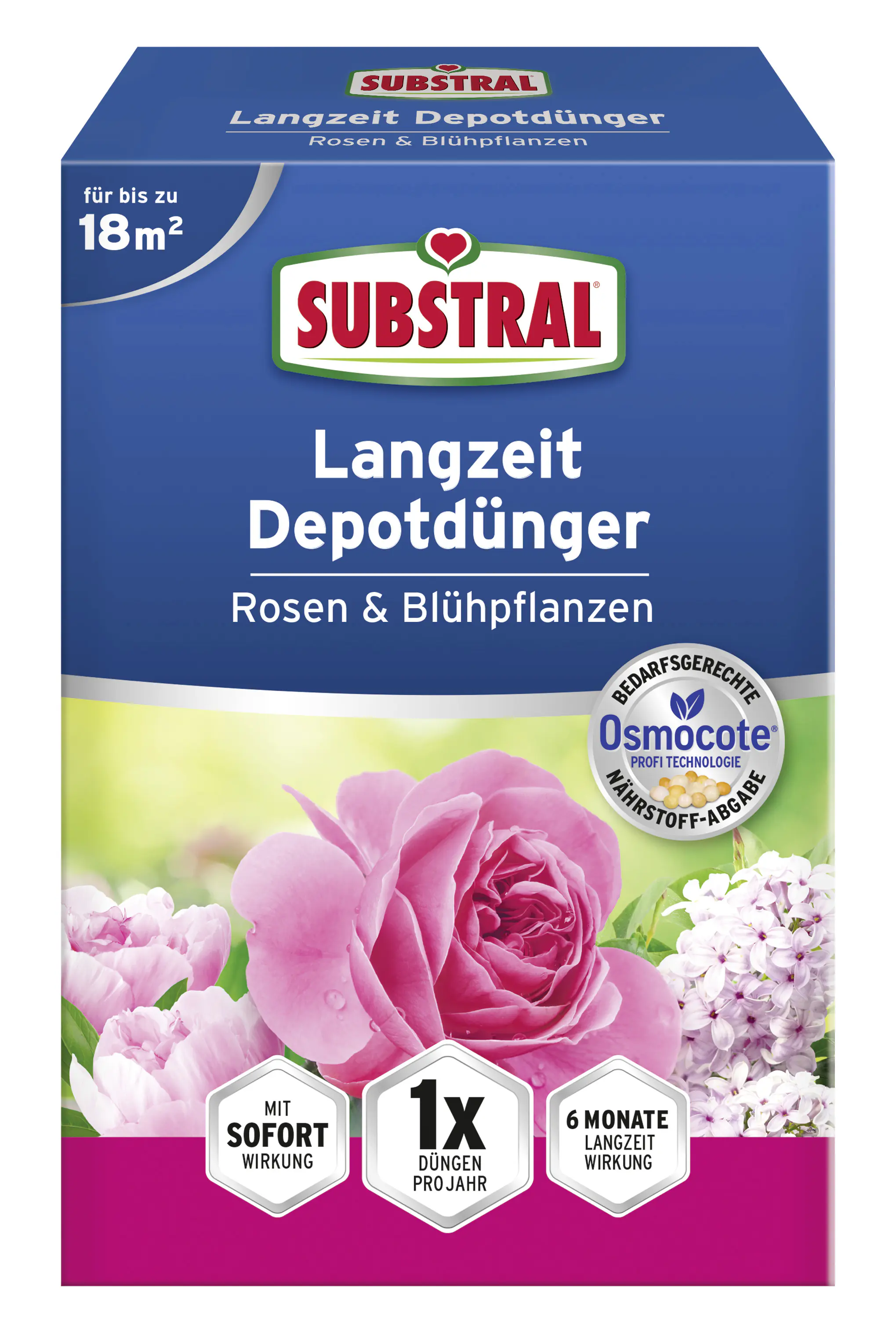 Substral Langzeit Depotdünger Rosen & Blühpflanzen 750 g