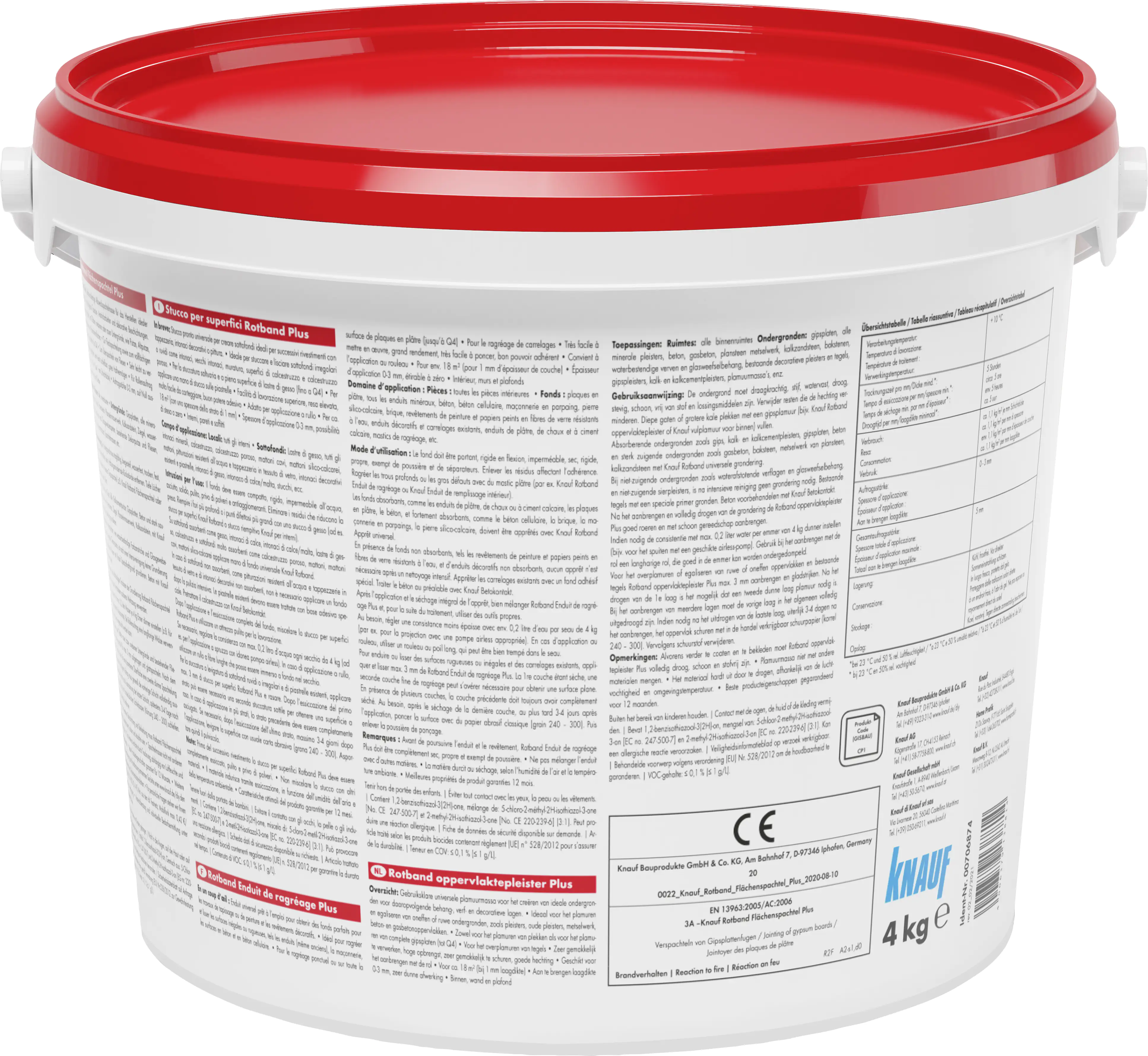 Knauf Rotband Flächenspachtel Plus 4 kg