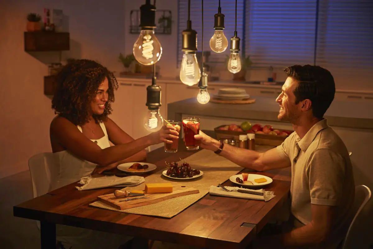 Philips Hue LED-Leuchtmittel White E27 warmweiß Birnenform 7 W warmweiß Philips Hue LED-Leuchtmittel White E27 warmweiß Birnenform 7 W warmweiß