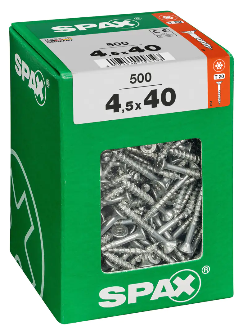 Spax Universalschrauben 4.5 x 40 mm TX 20 - 500 Stk.