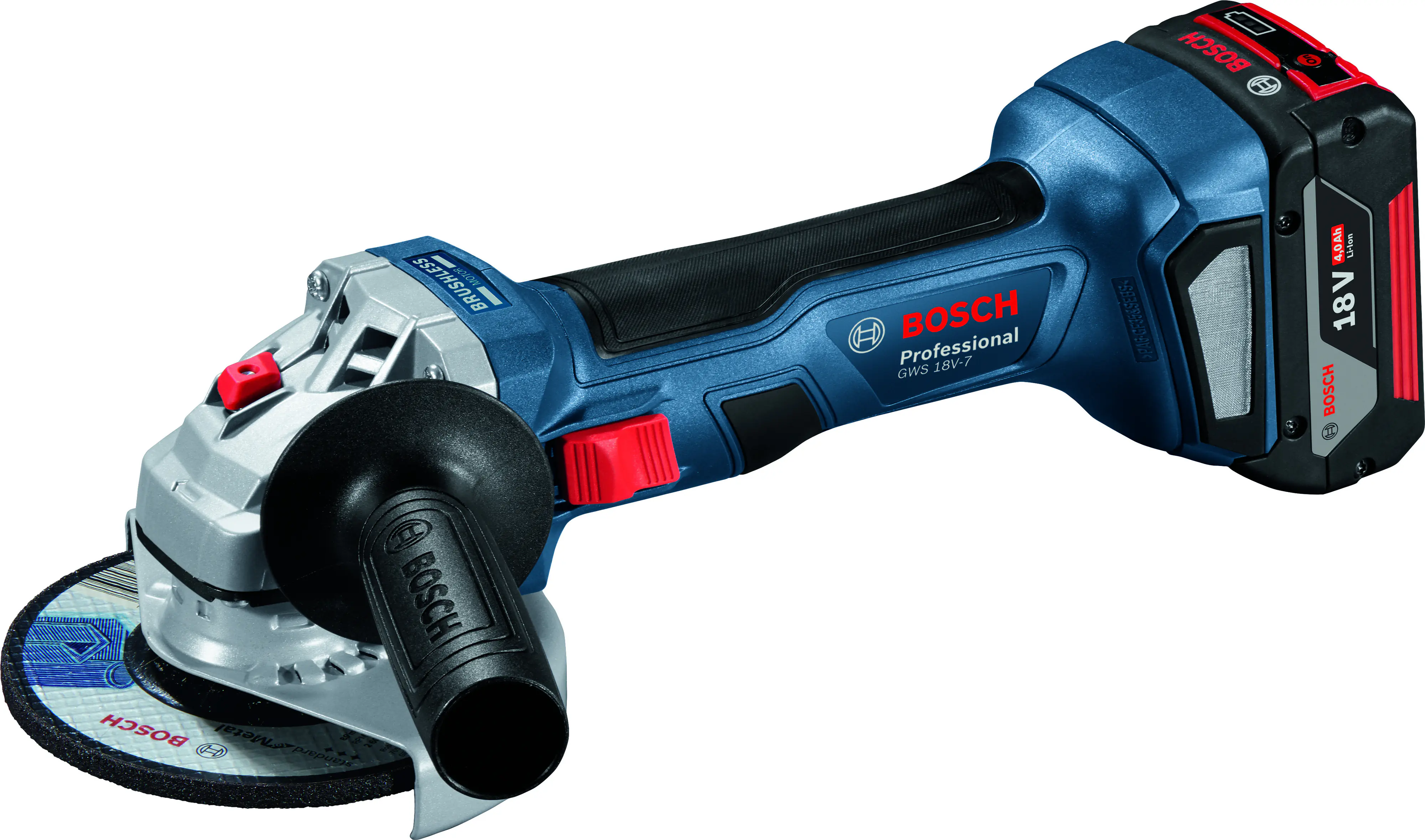 Bosch Professional Akku-Winkelschleifer GWS 18V-7 125 mm Solo Bosch Professional Akku-Winkelschleifer GWS 18V-7 125 mm Solo