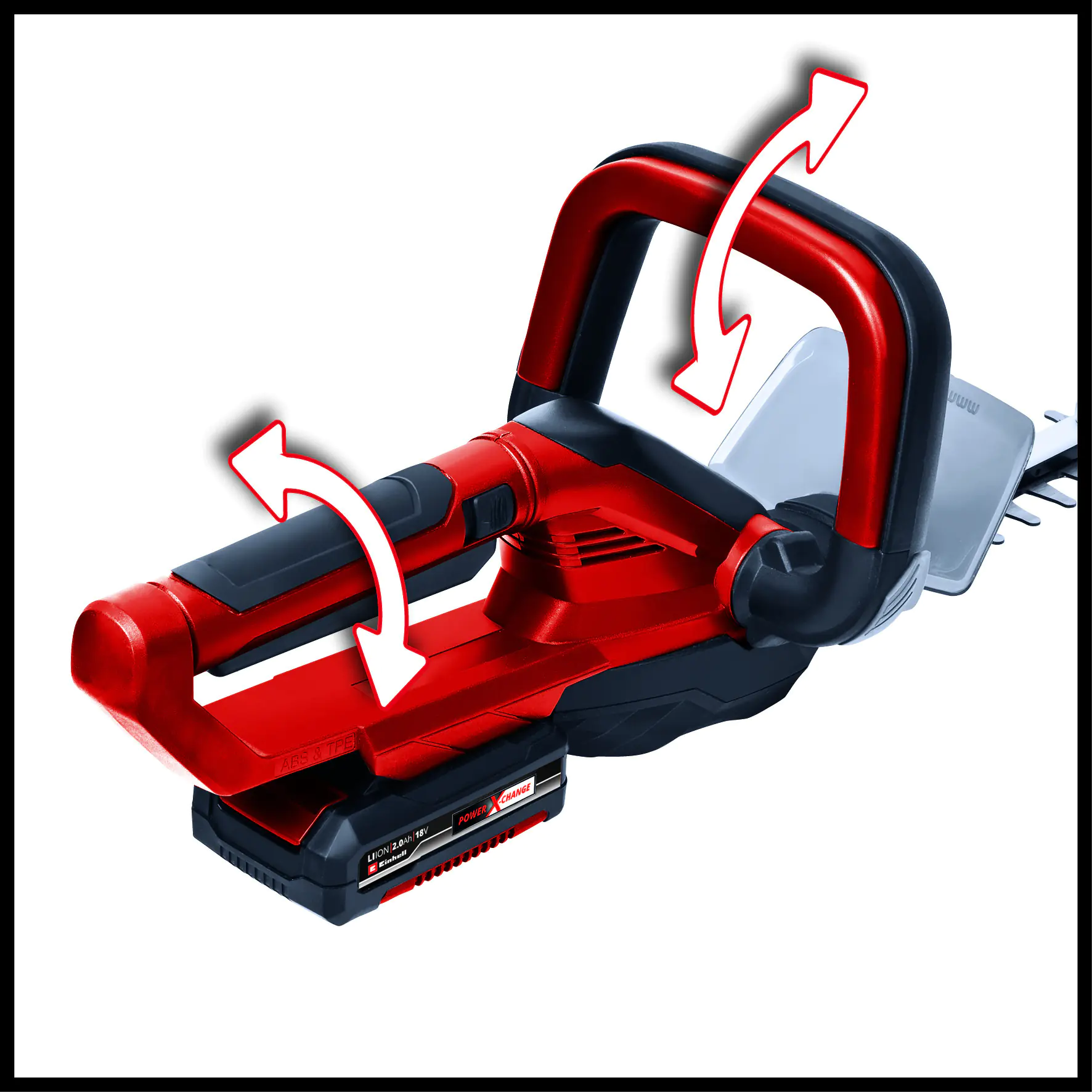 Einhell Akku-Heckenschere GC-CH 1855 55 cm Schnittlänge mit 1 x 2,5 Ah Akku Einhell Akku-Heckenschere GC-CH 1855 55 cm Schnittlänge mit 1 x 2,5 Ah Akku