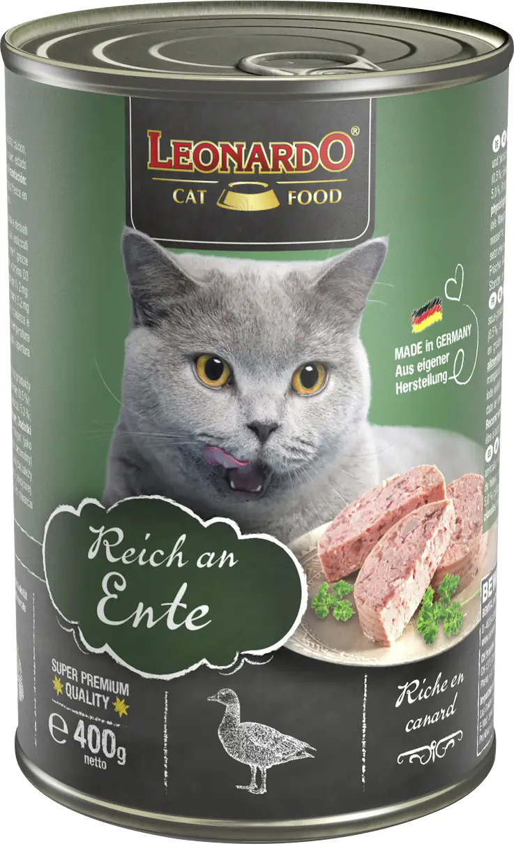 Leonardo Katzennassfutter Ente 400 g Leonardo Katzennassfutter Ente 400 g