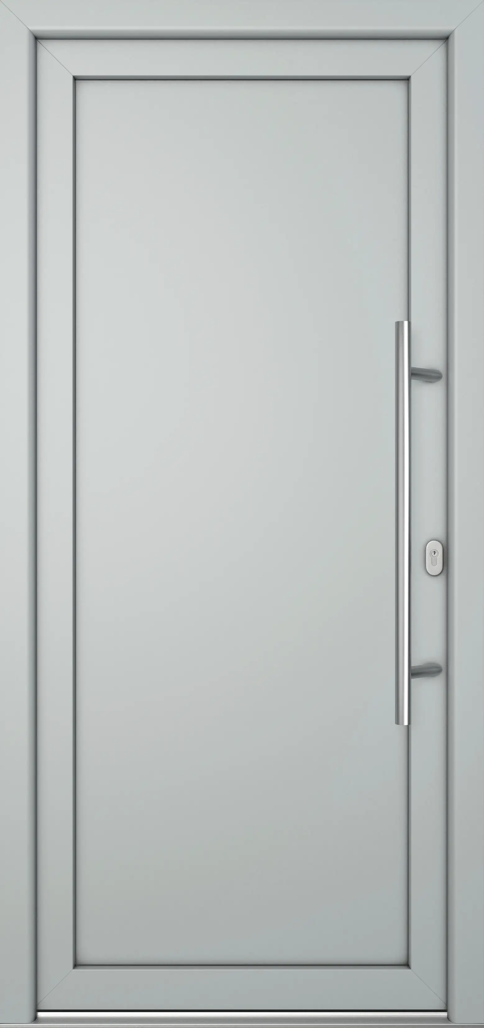 Meeth Haustür Signum Pro PVC Modell 01 108 x 208 cm DIN Rechts weiß/lichtgrau Meeth Haustür Signum Pro PVC Modell 01 108 x 208 cm DIN Rechts weiß/lichtgrau