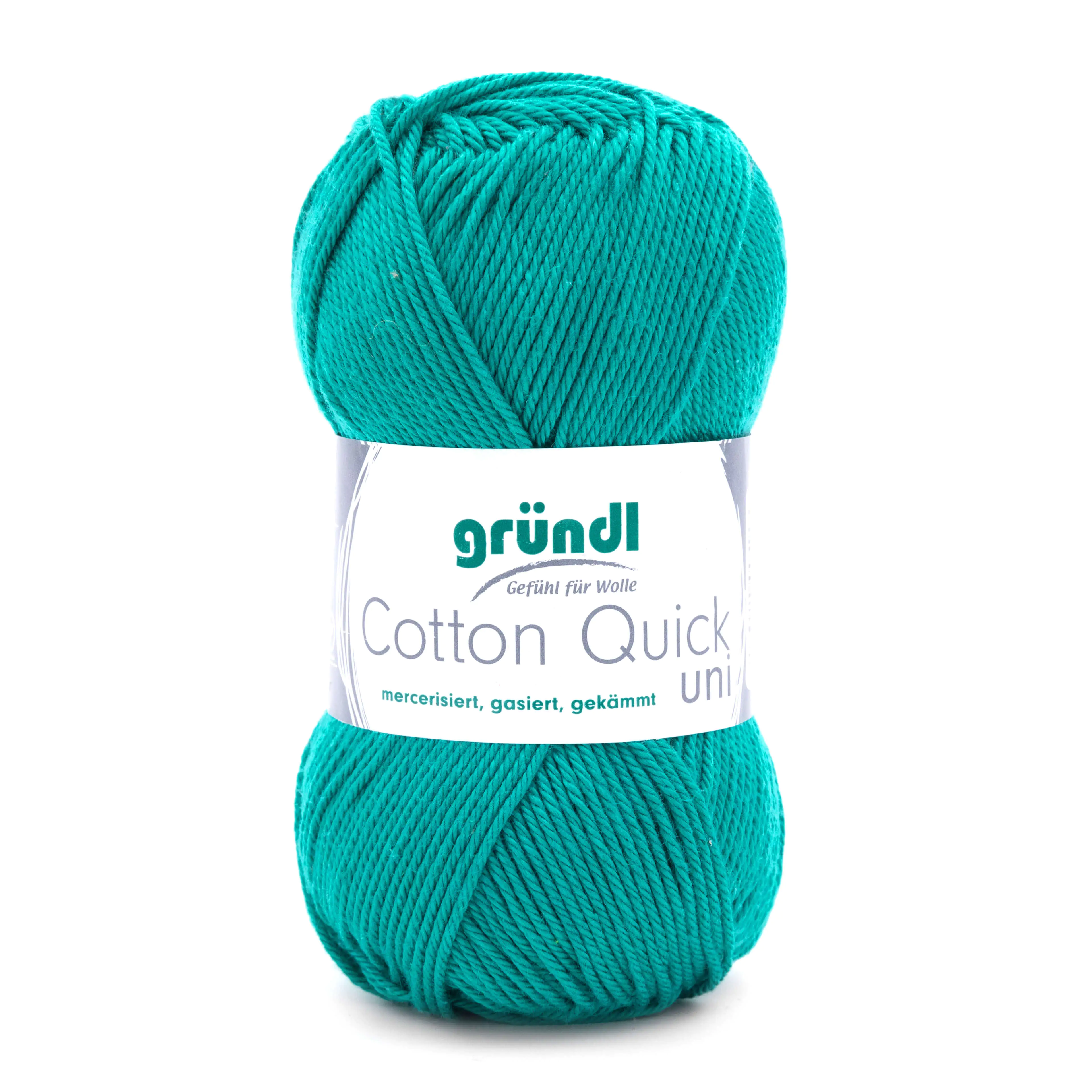 Gründl Wolle Cotton Quick 50 g uni smaragd