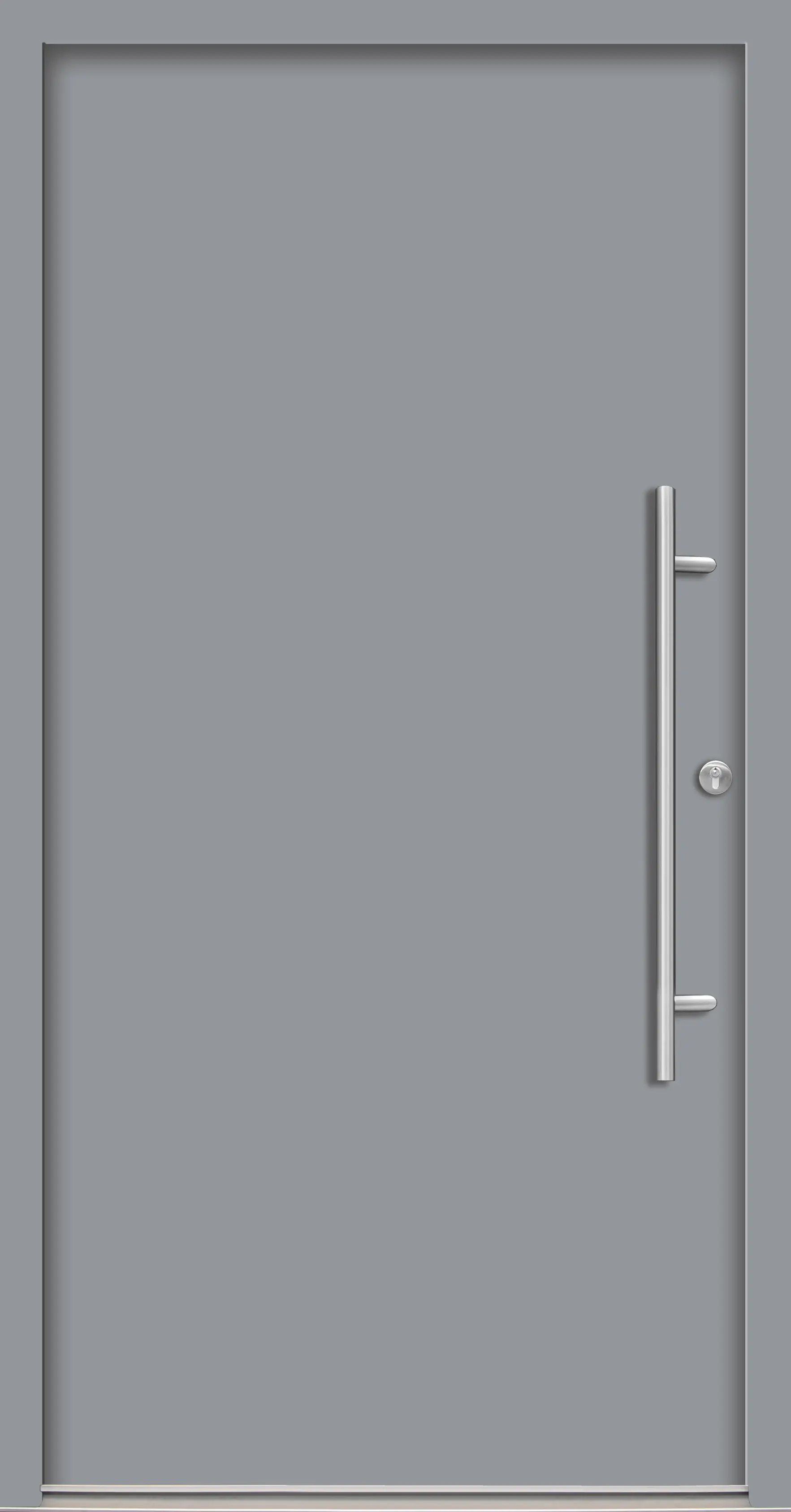 Splendoor Haustür Passivedoor Premium B05 Grau DIN Rechts 100 x 210 cm